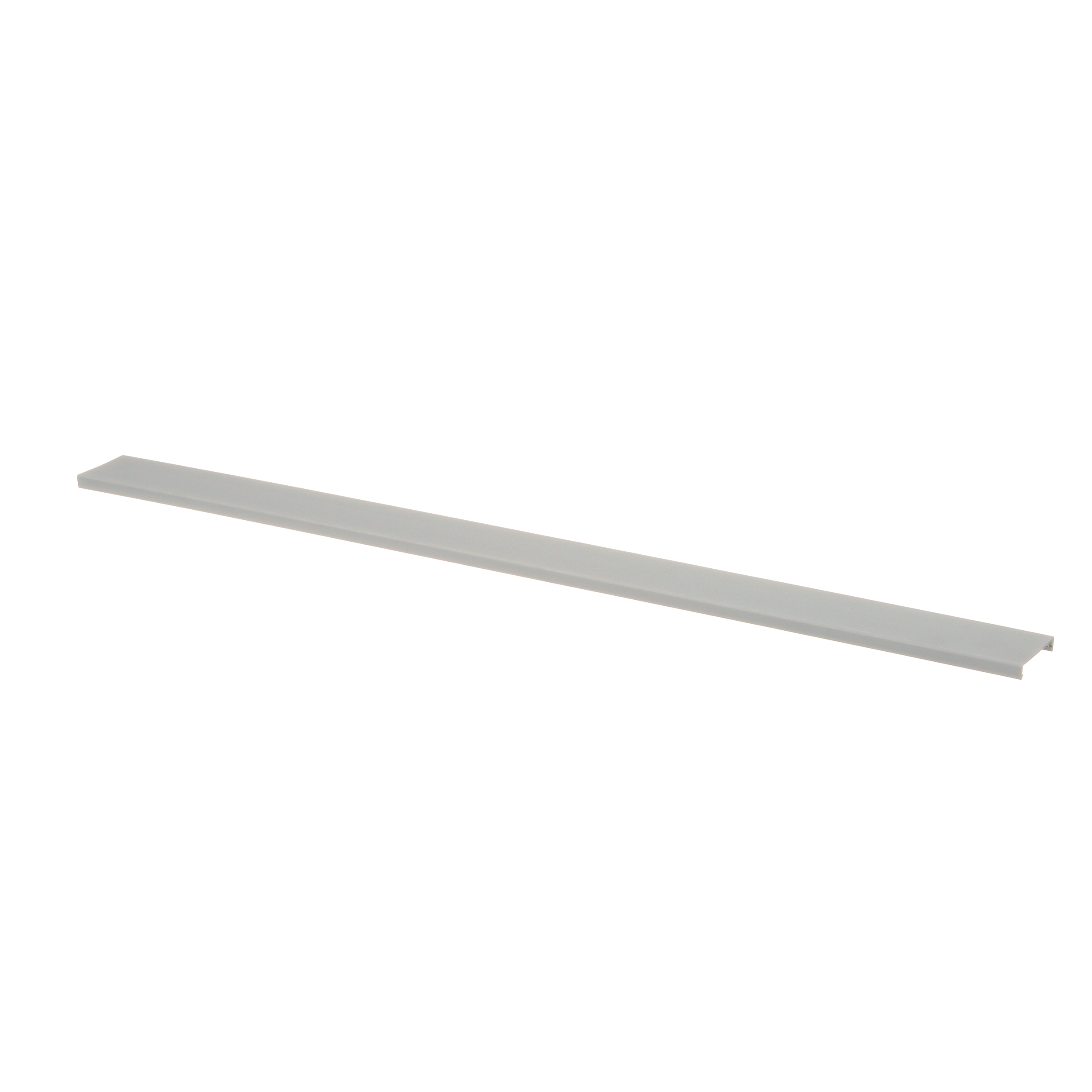 Düz Kanal Kapağı, Açık Gri, PVC, 8.9X44.5mm