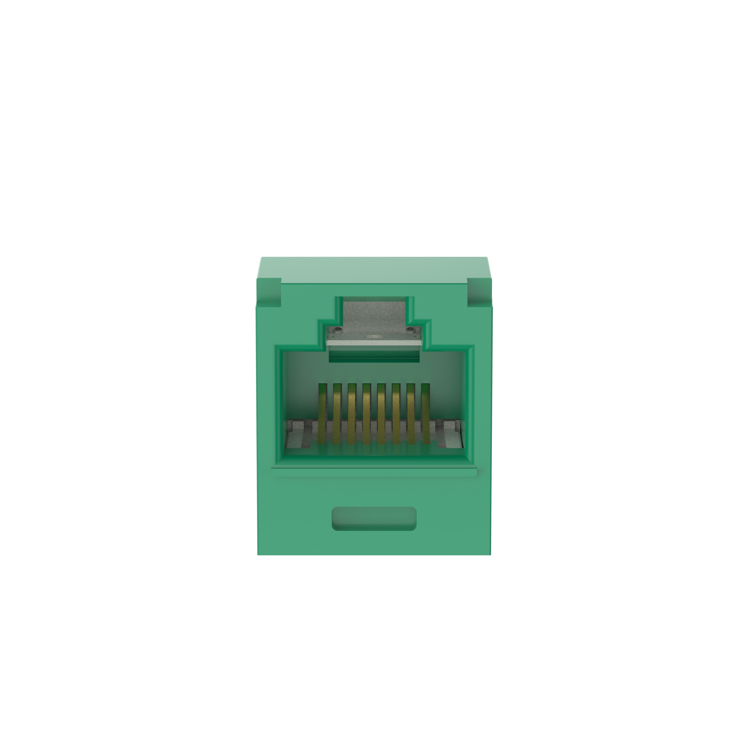 UTP RJ45 Cat 6A 28/30 AWG Dişi Bağlantı Modülü, Yeşil