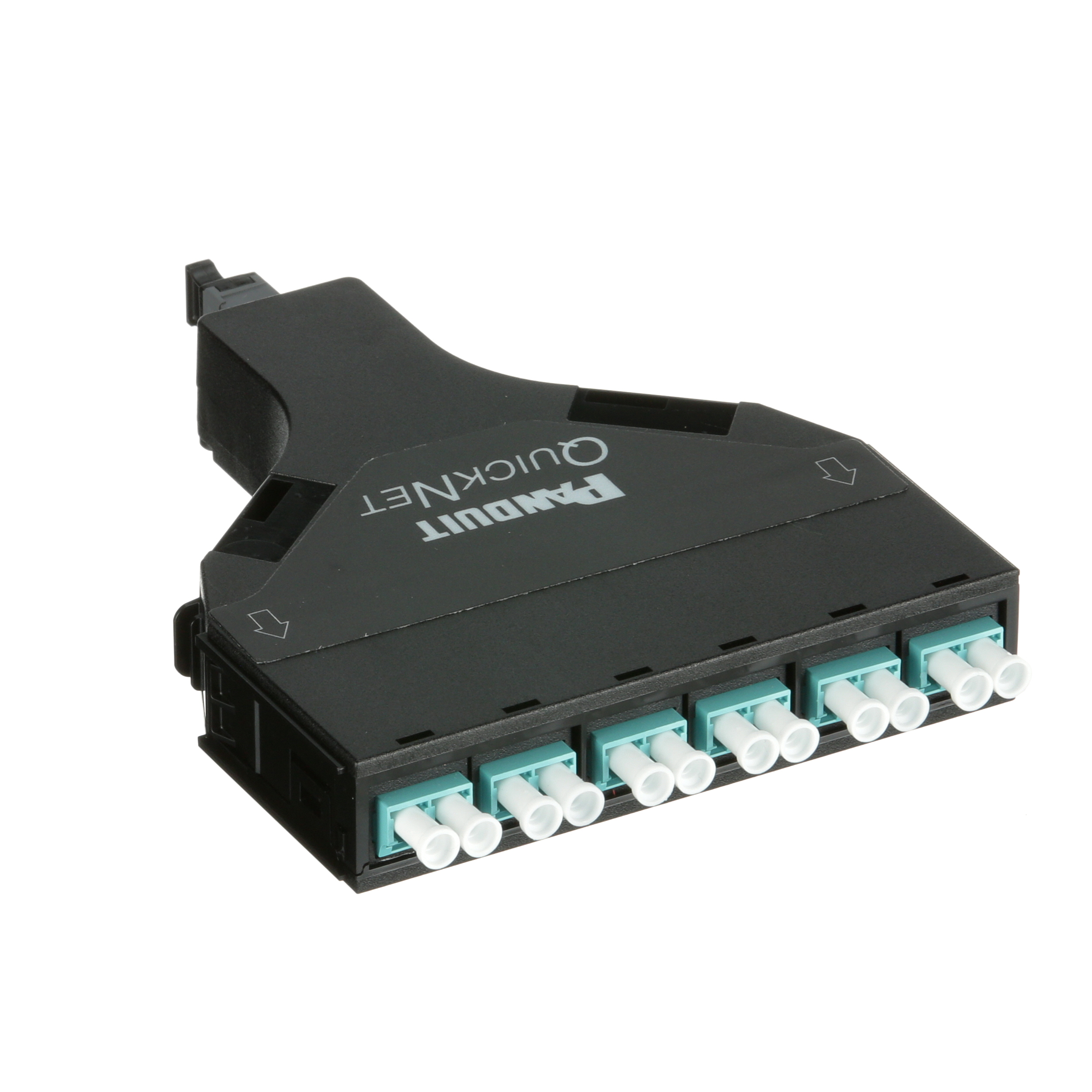 12-FIBER OM3 10 GBE SFQ Kaset Optimize Edilmiş Çift Yönlü LC'den MTP'ye Yöntem B Ucu 1