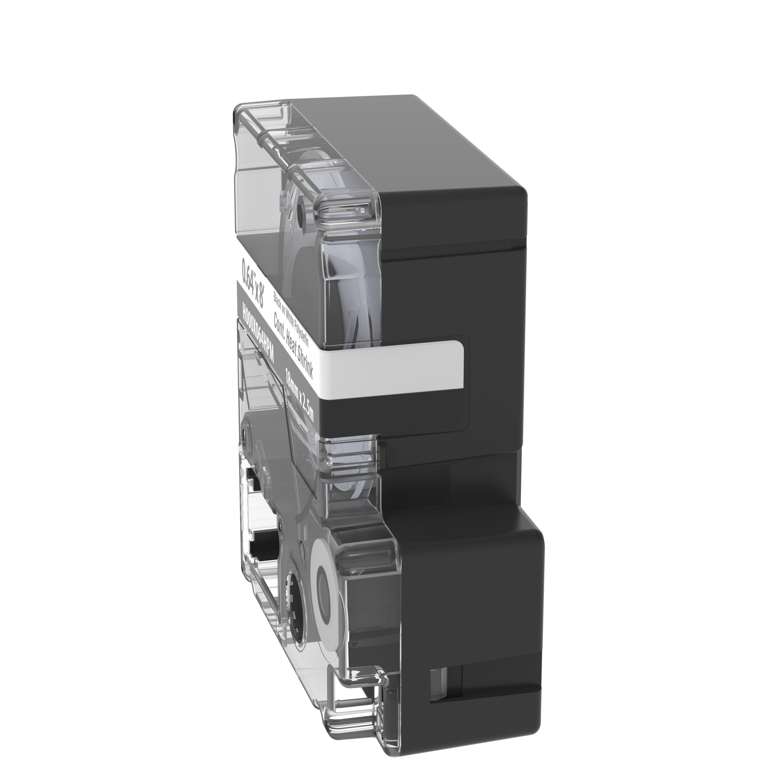 MP Kaset, 2:1 Poliolefin HS, .71" Genişlik x 8.2' Uzunluk, Beyaz