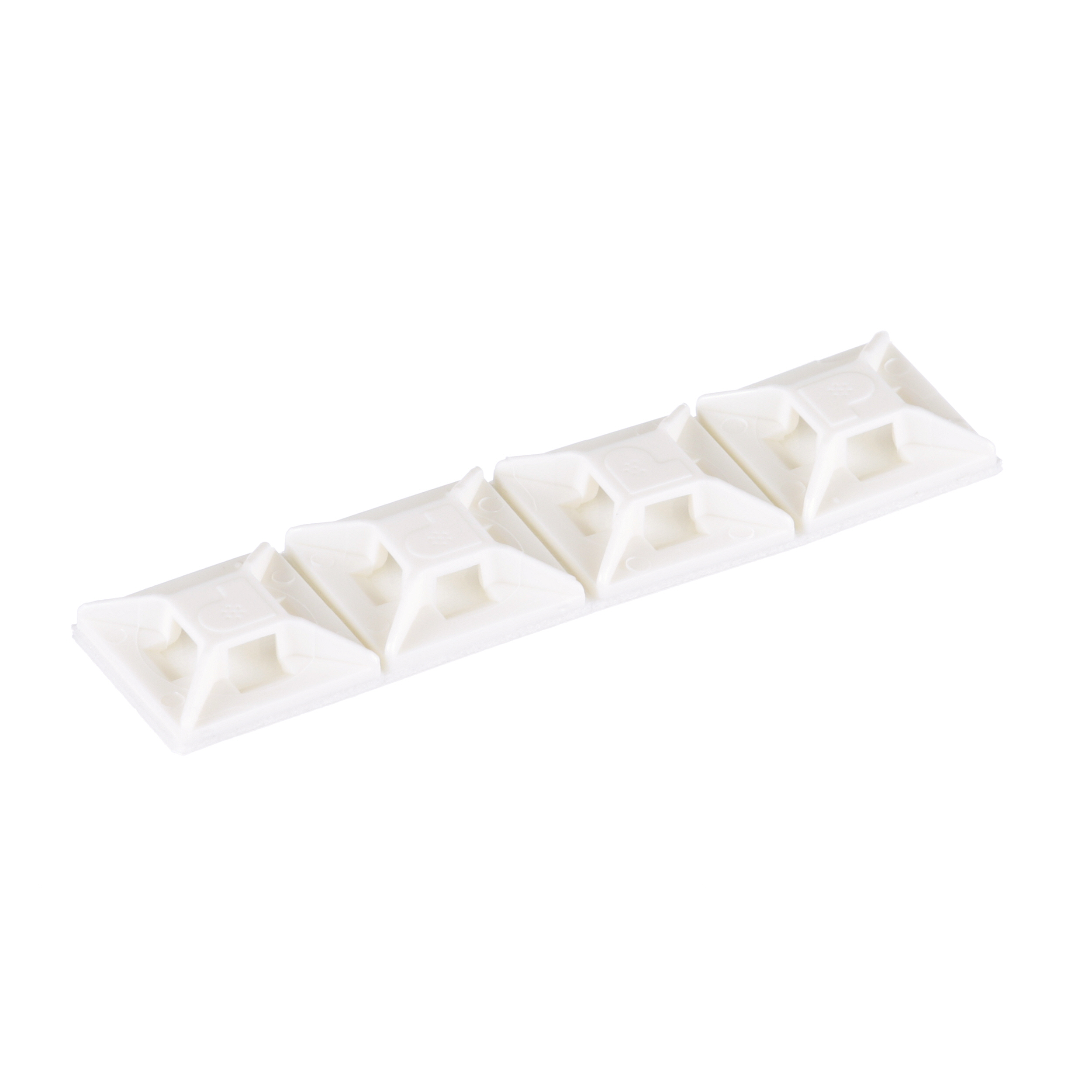 Kablo Bağı Montajı, Siyah, UV PA6.6, Akrilik Yapışkanlı, 12.7x12.7mm, 1000'lik Paket
