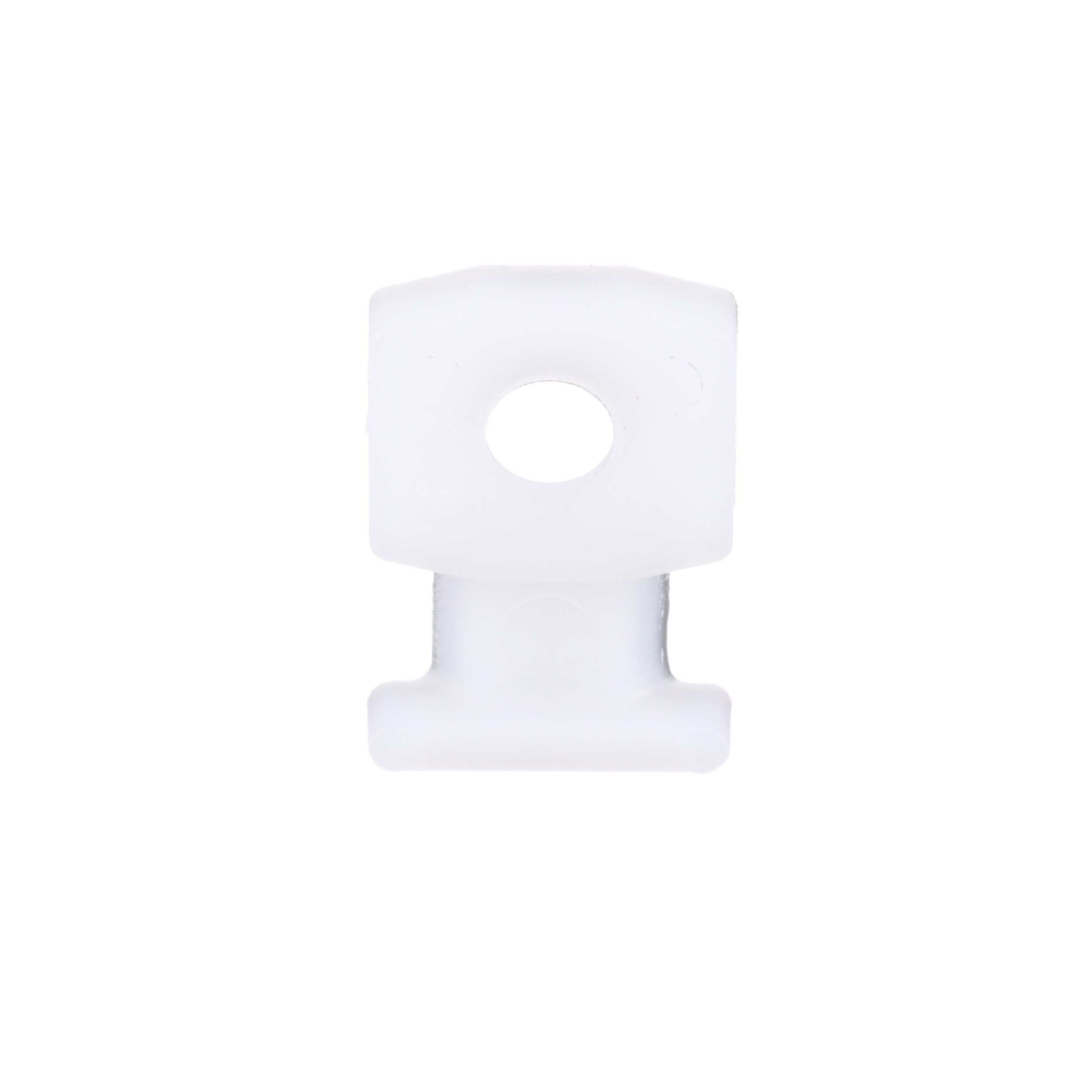 Cable Tie Mount, Natural, PA 6.6, Screw, 18.8x3x12.7mm, PK1000