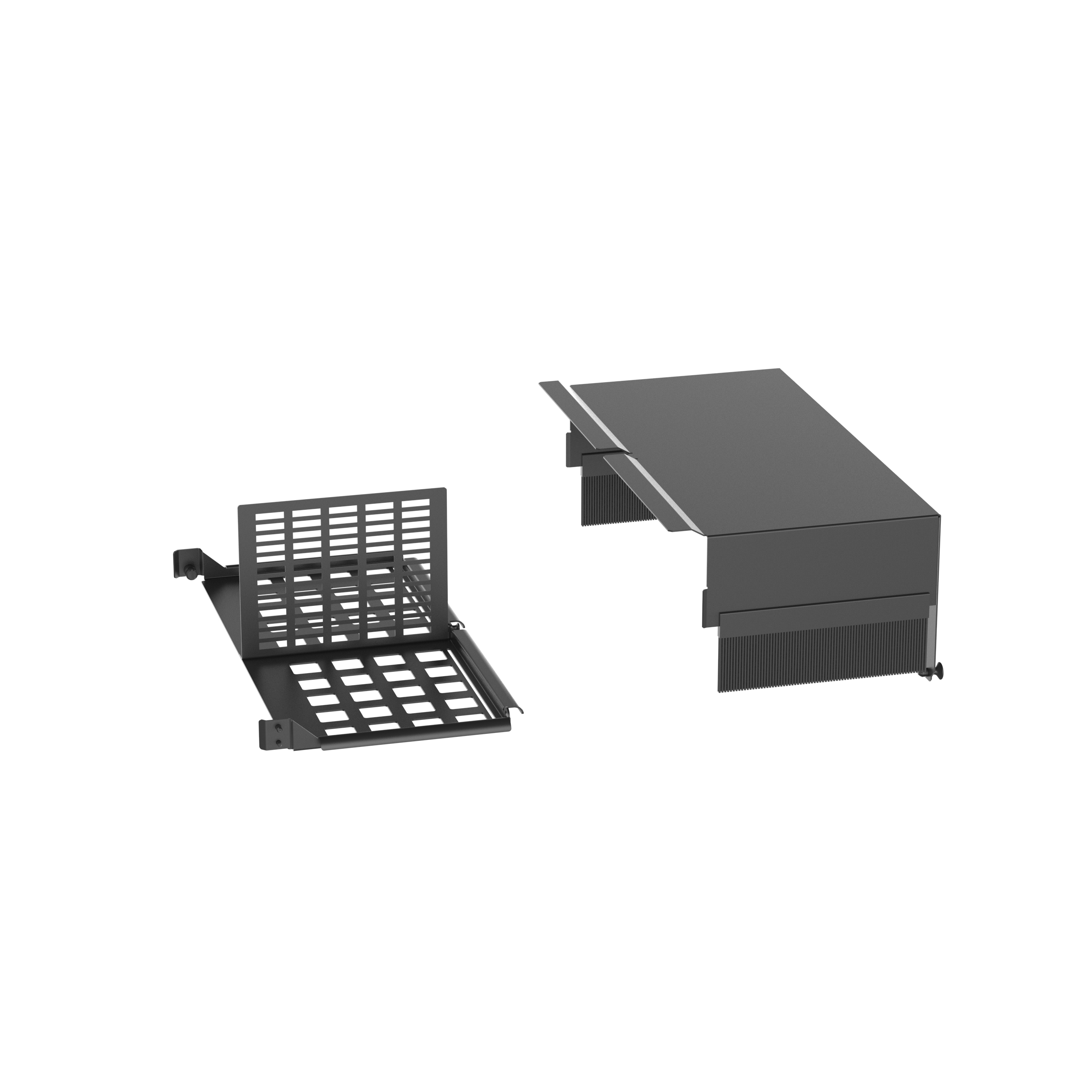 HD Flex Enclosure Slack Plate w/Rear 4RU, White