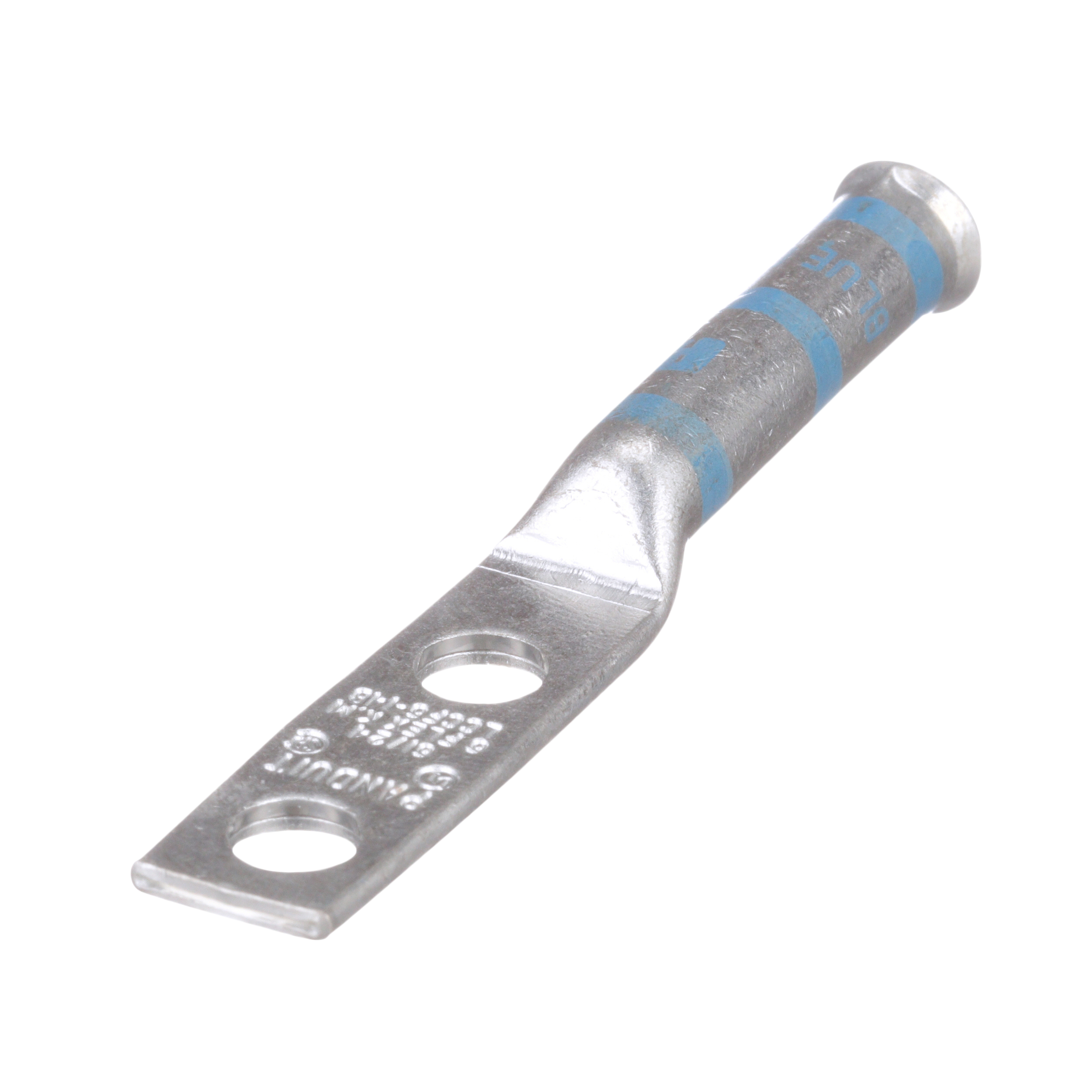 Bakır Uzun Çanaklı Sıkıştırmalı Genişletilmiş Yuva, 2 Delikli, 6 AWG Esnek, 1/4 Saplama, 3/4 Boşluk