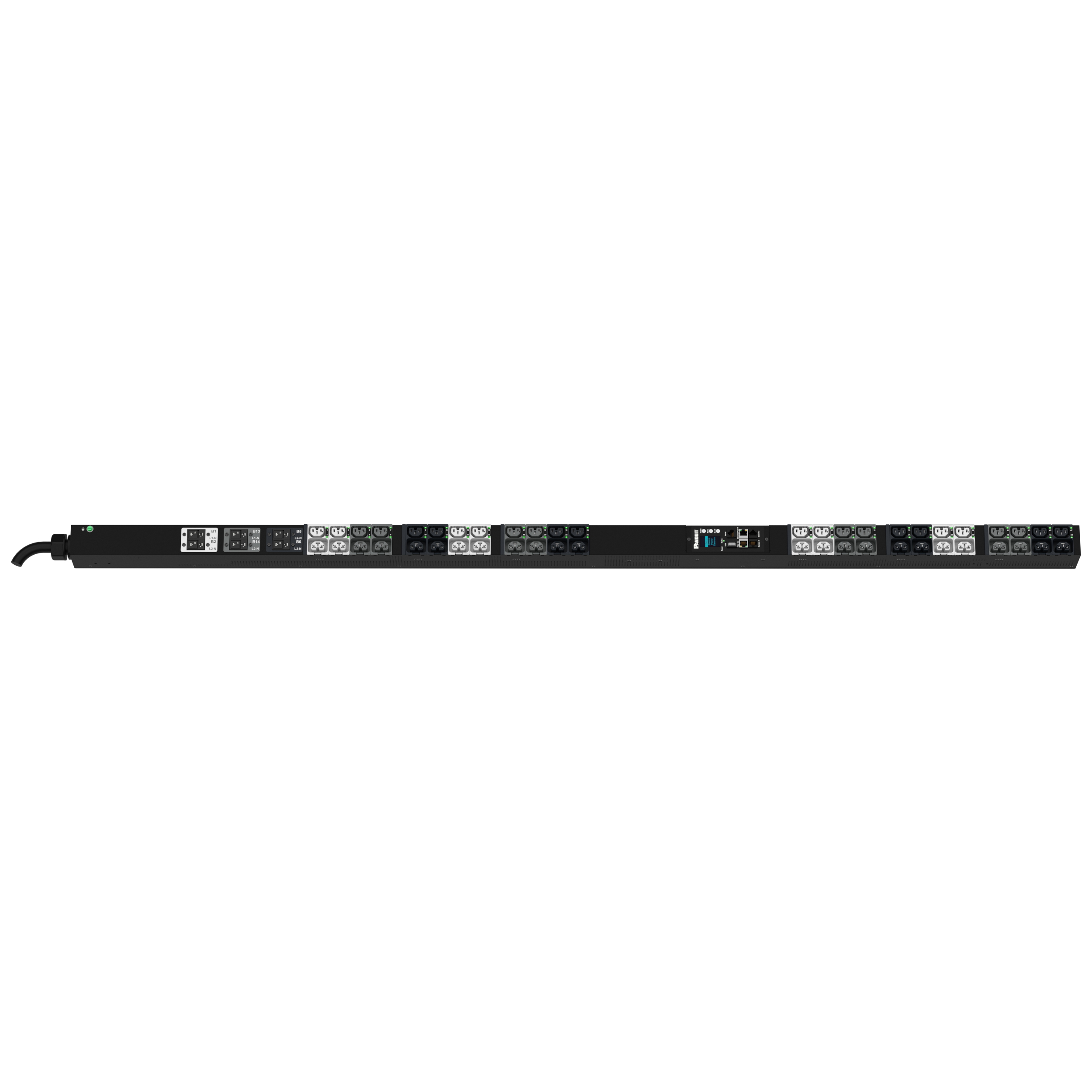 G6 MS Güç Dağıtım Birimi, 32A/30A, (24)C13/C15, (24)C13/15/C19/C21, IEC 60309 3P+N+E 6h
