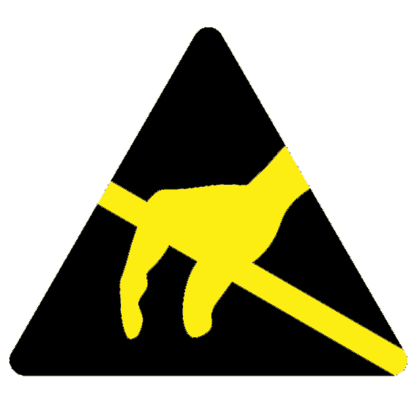ISO Warning Symbol Label Card