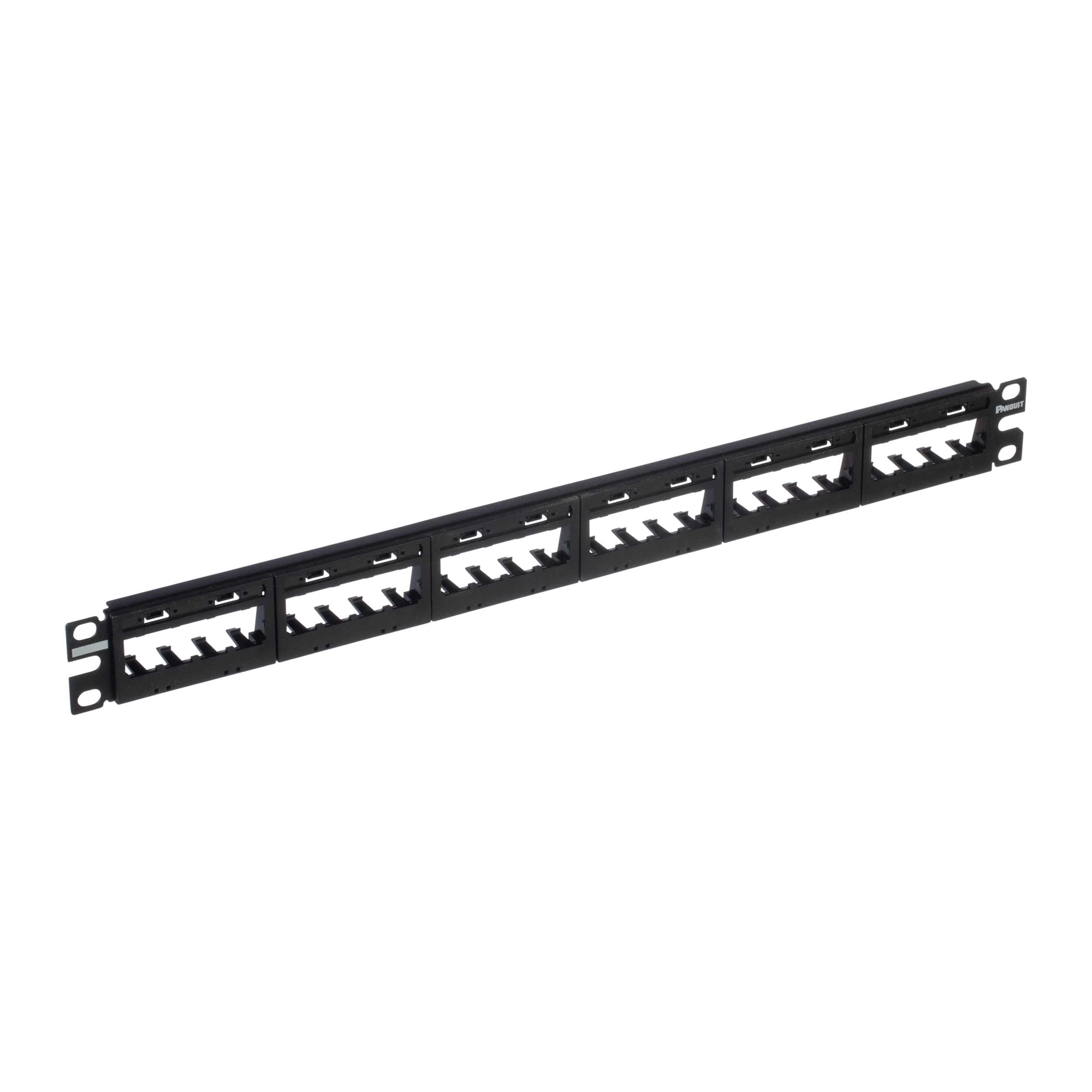 Patch Panel Kit, Cat 6, 24 port, 1 RU, BL