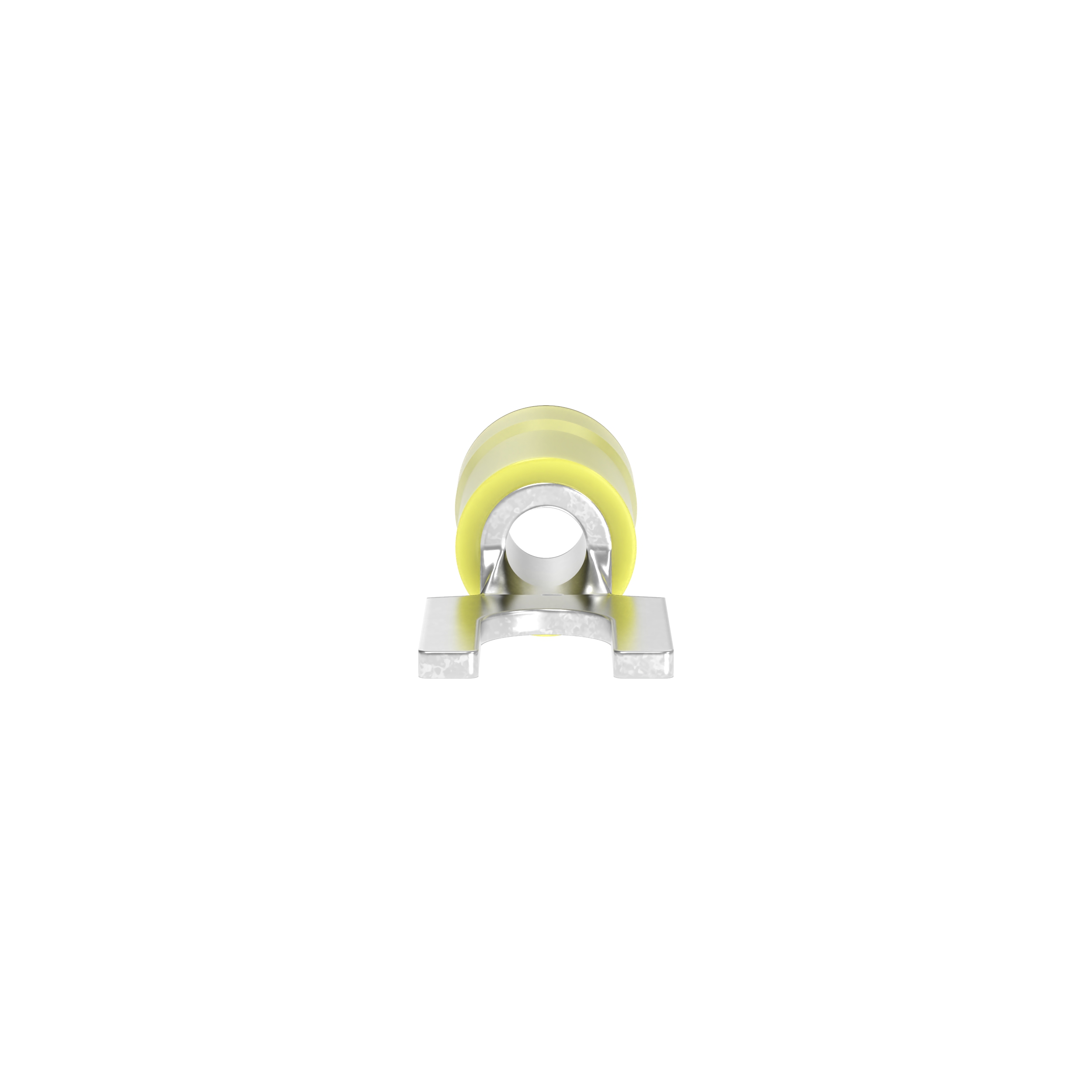 Gevşek Parça Çatalları, Sarı, Vinil, 4.8mm Çaplı Ayak, 6mm², 25'li Paket