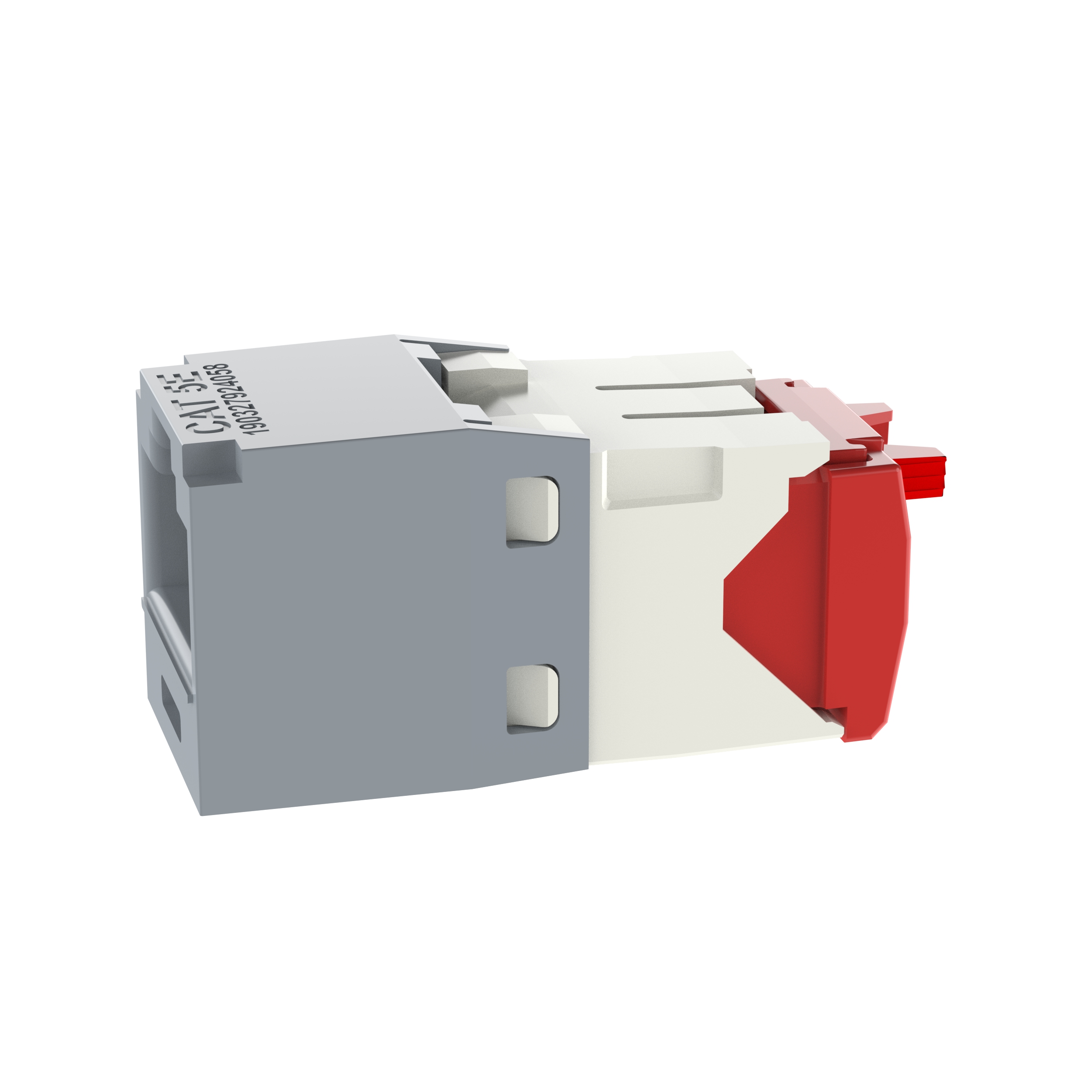 UTP RJ45 Cat 5e TG Jack Module, Int'l Gray
