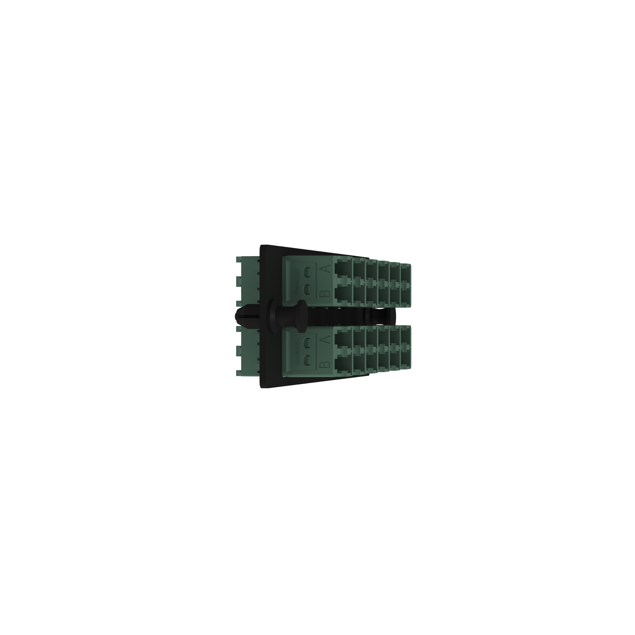Opticom® Anahtarlamalı C-Yeşil/Anahtarsız FAP, OM4, 12 LC Çift Yönlü