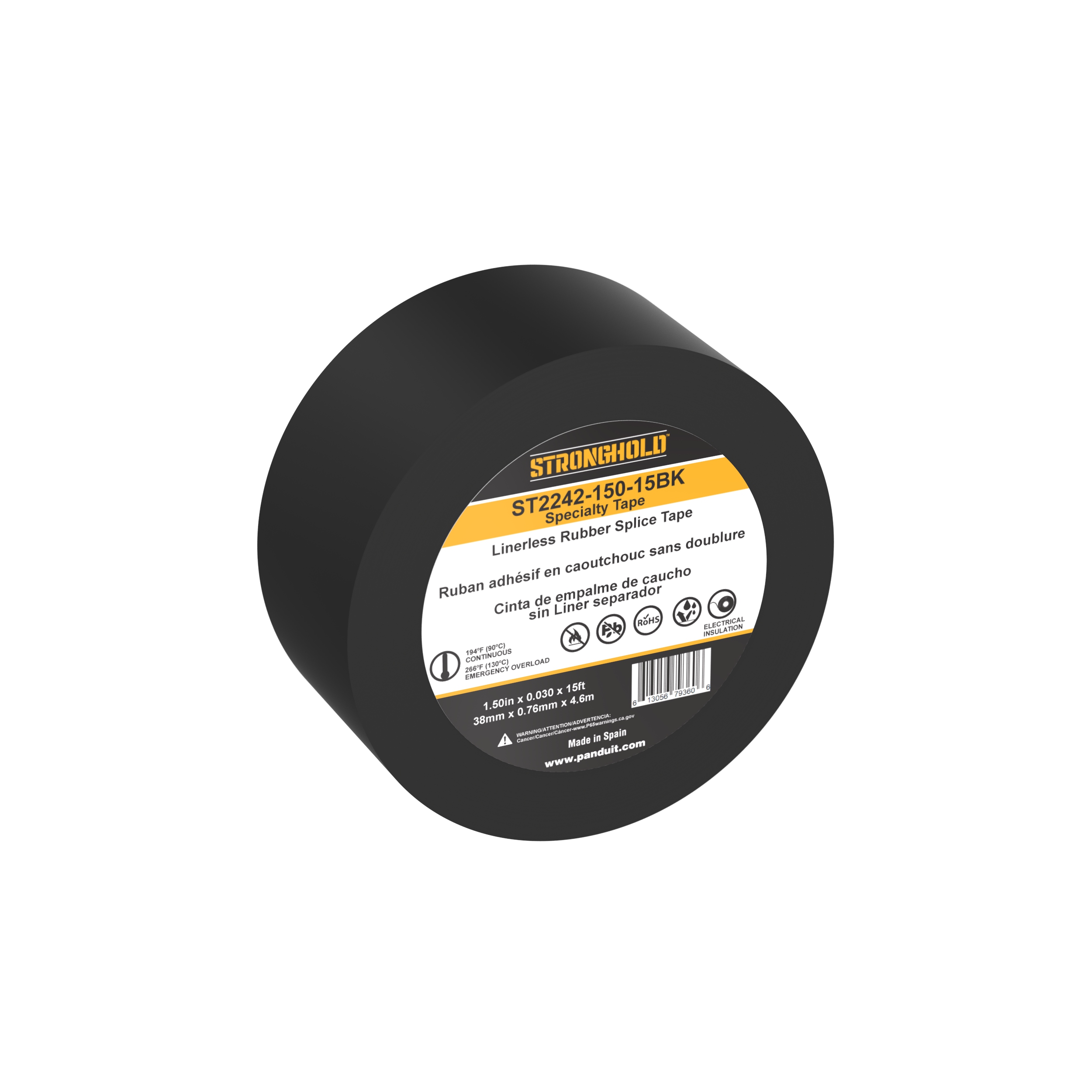 Özel, Siyah, EPR, Çekirdeksiz Kauçuk Birleştirme Bandı, 38mm Genişlik, 35'li Paket