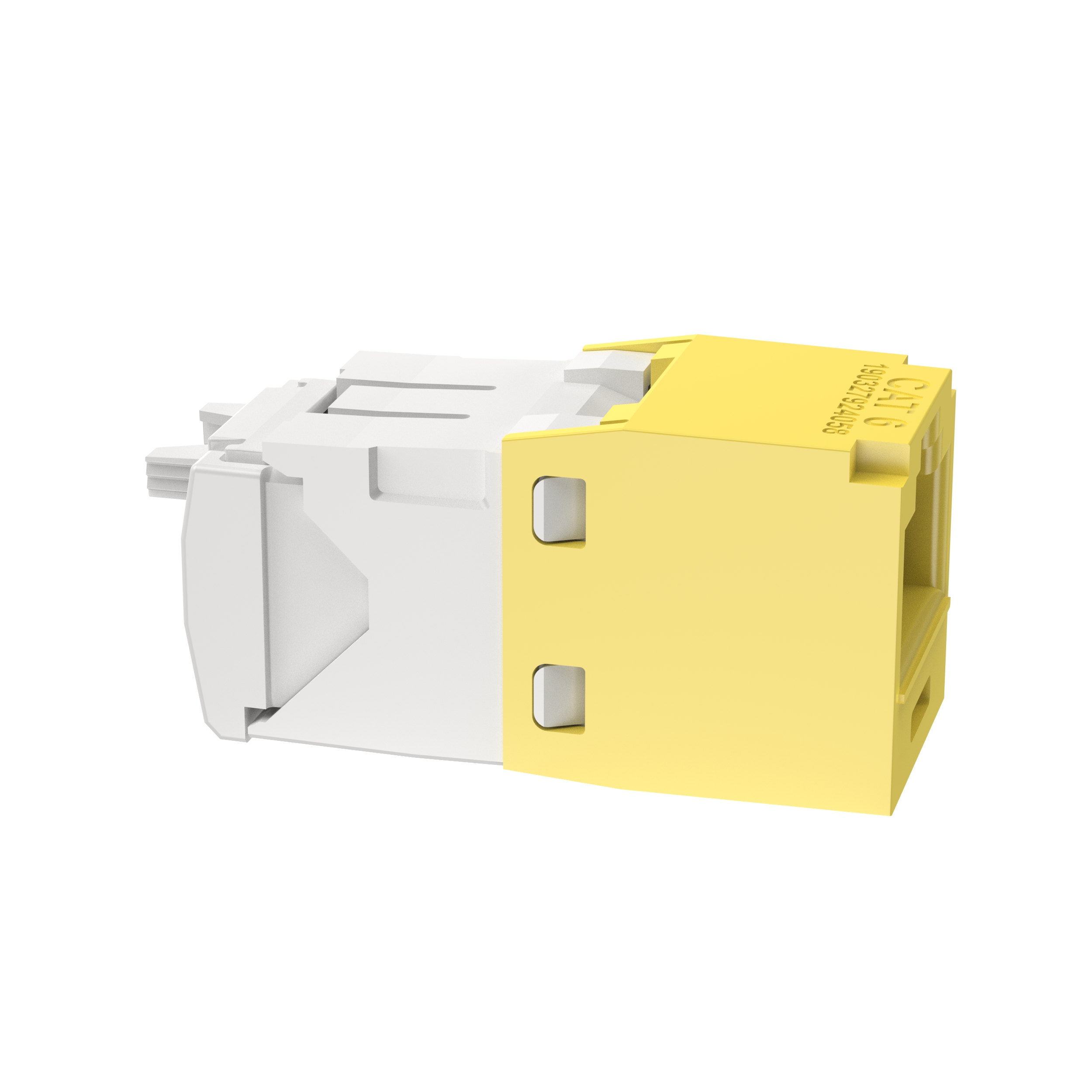 Mini-Com® UTP RJ45 Cat 6 TG Jack Module, Yellow