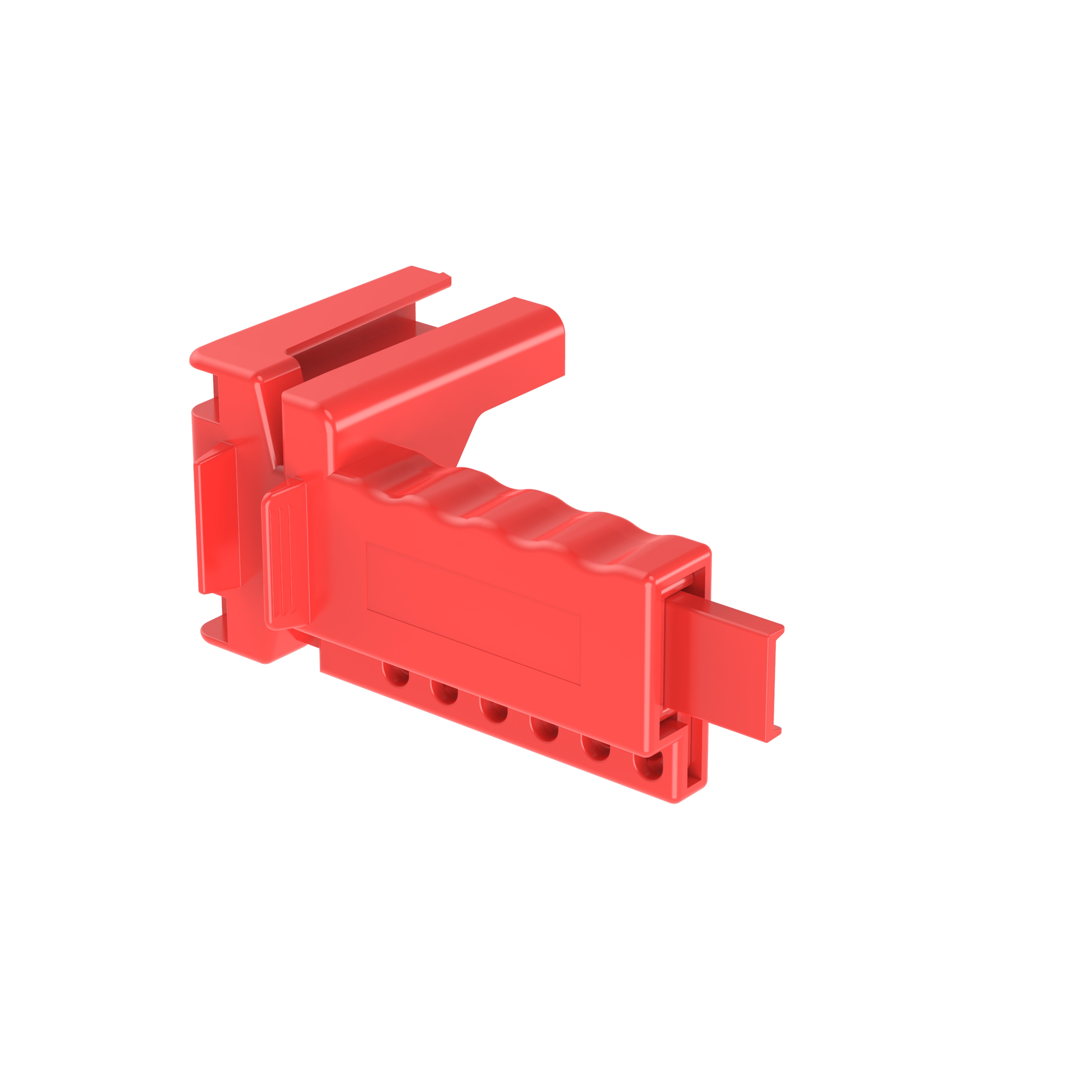 Ball Valve Lockout,Polypropylene,Red,158.8x78.7mm,PK1