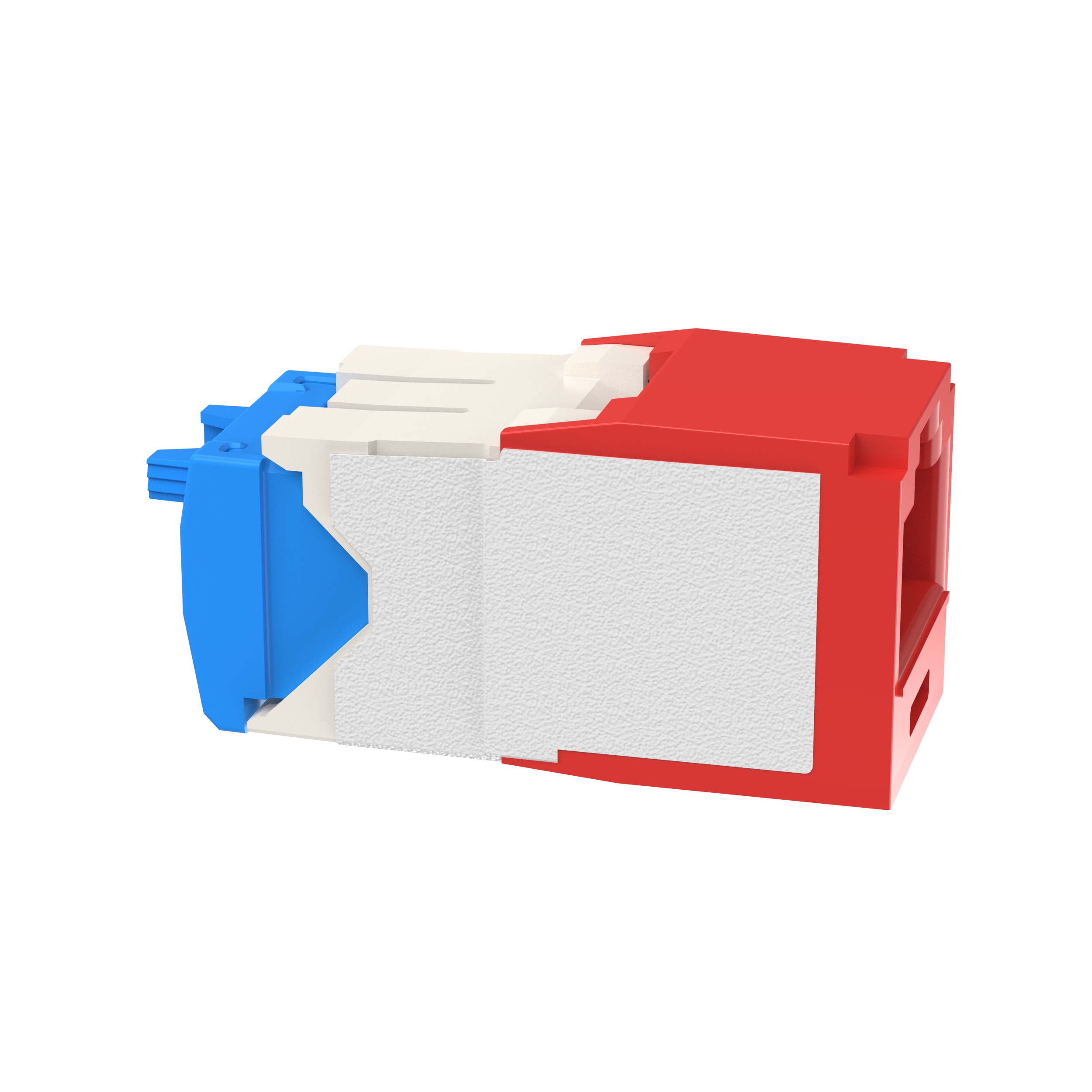Mini-Com® UTP RJ45 Cat 6A TG Jack Modülü, Kırmızı