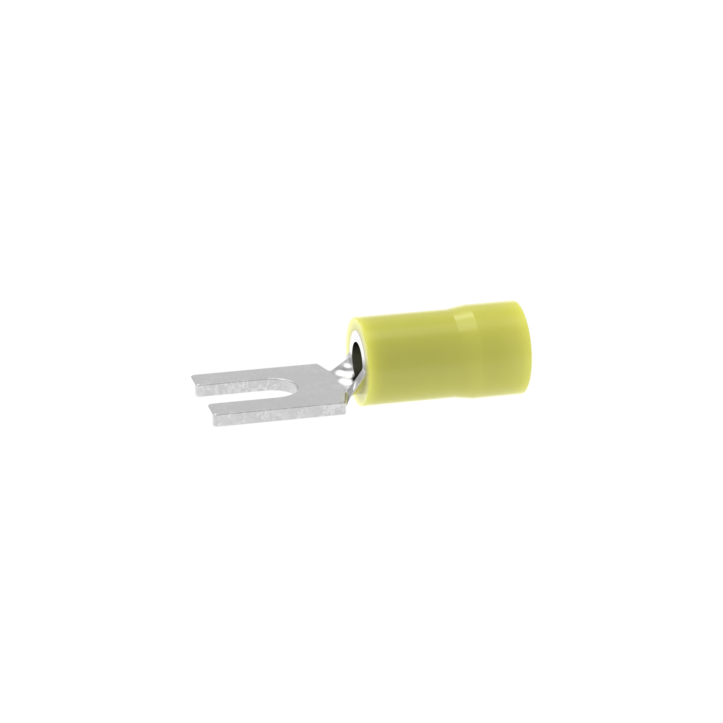 Gevşek Parça Çatalları, Sarı, Vinil, 4.2mm Çaplı Ayak, 6mm², 25'li Paket