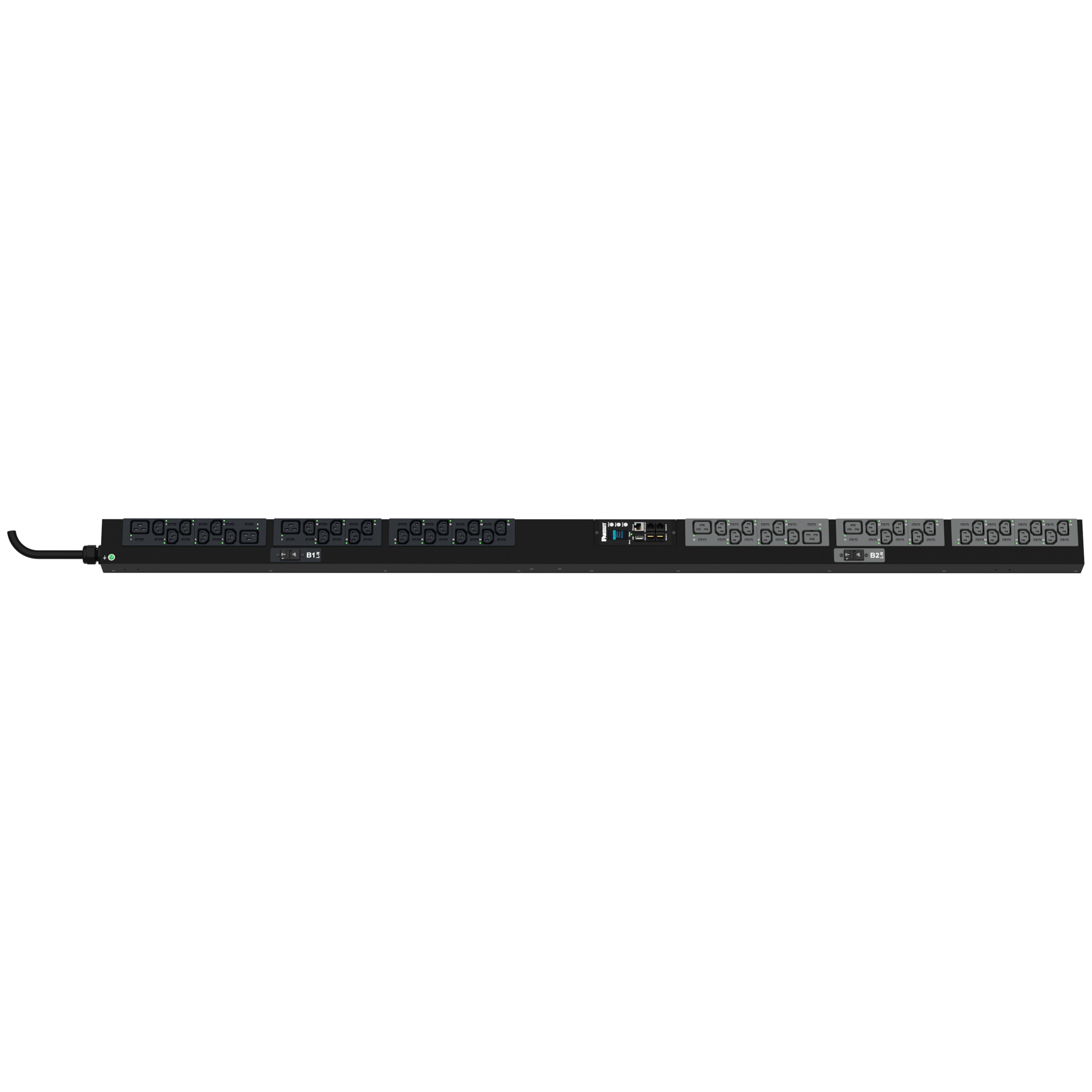 MS PDU, 32AMP, 230V, (38)C13, (6)C19, IEC 60309 2P+E 6h 32A (IP44)