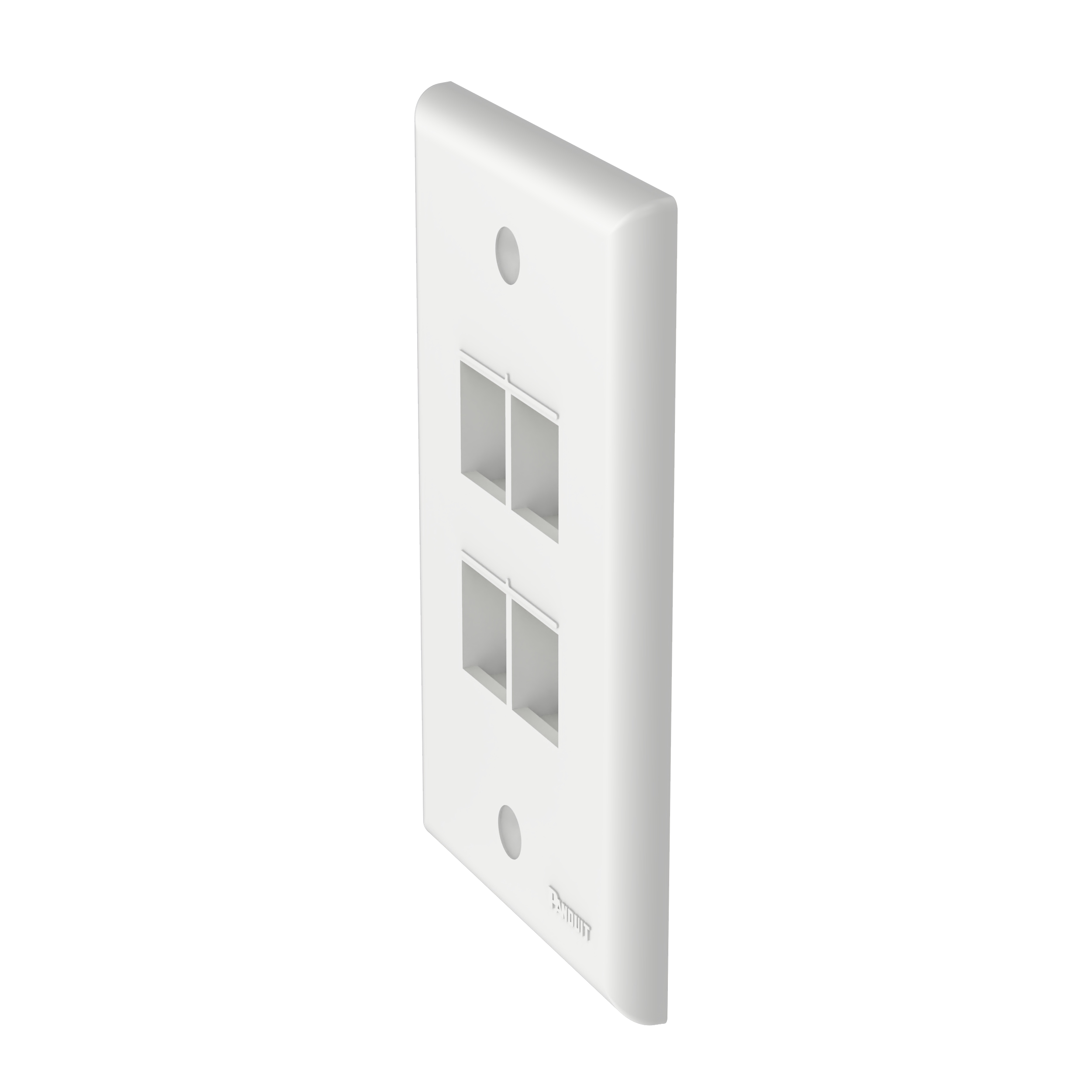 NetKey® Yüz Levhası, 4 Port, Beyaz