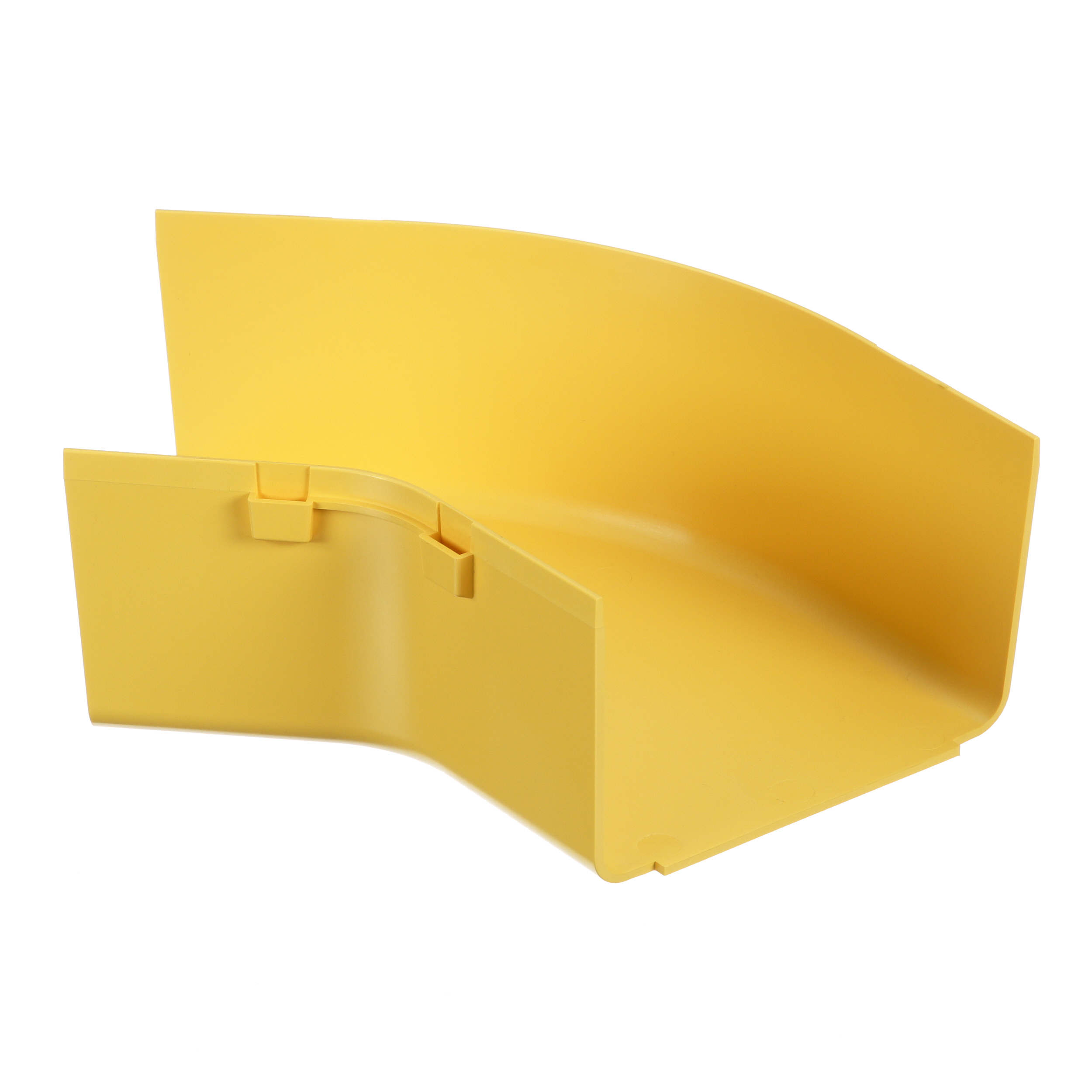 6X4 HORIZONTAL FITTING FOR 6X4 CHANNEL, CREATES 45 DEGREE TURN, LSZH, YELLOW