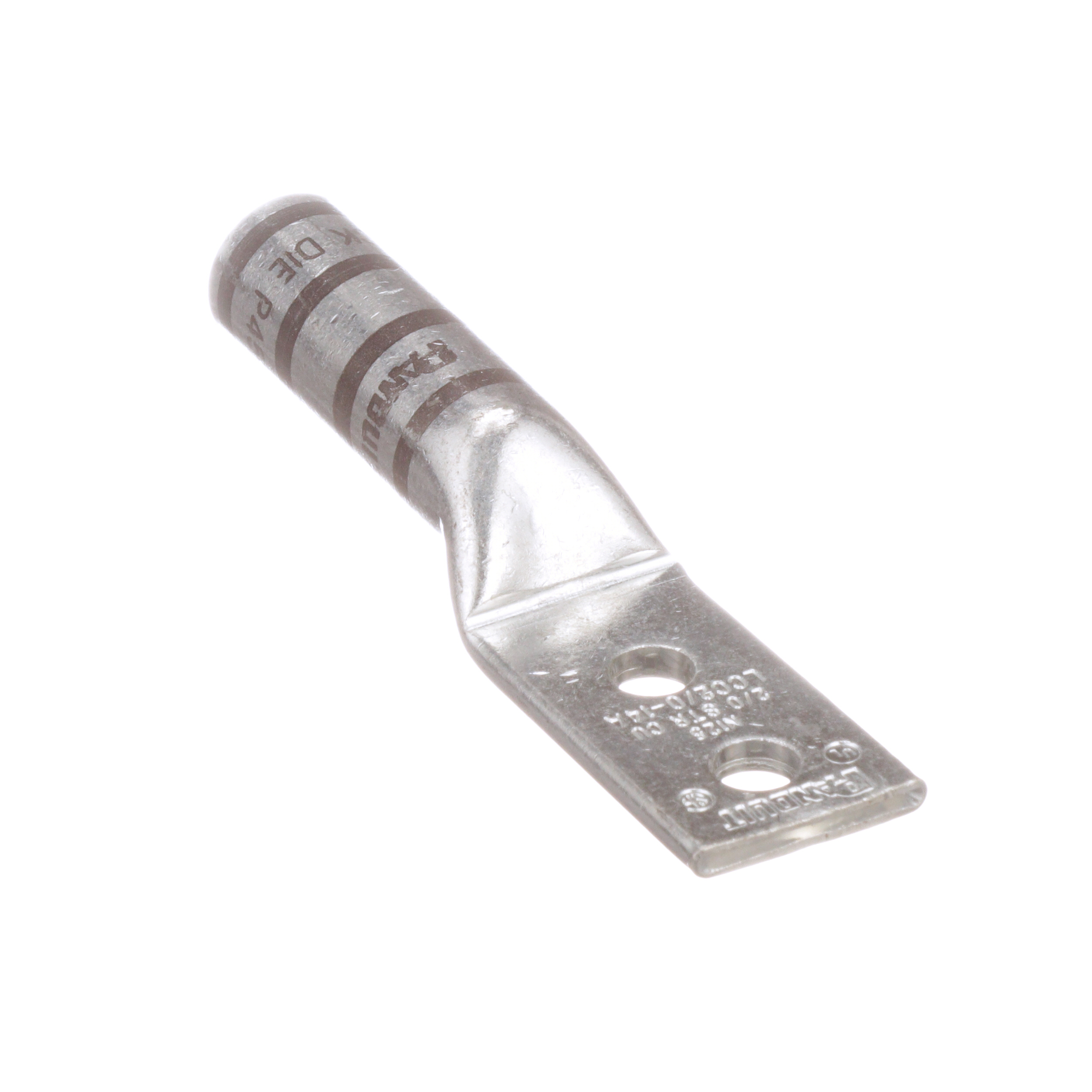 CuLug, 2 Delikli, 2/0 AWG, 1/4 Çaplı Bağlantı, 10'lu Paket