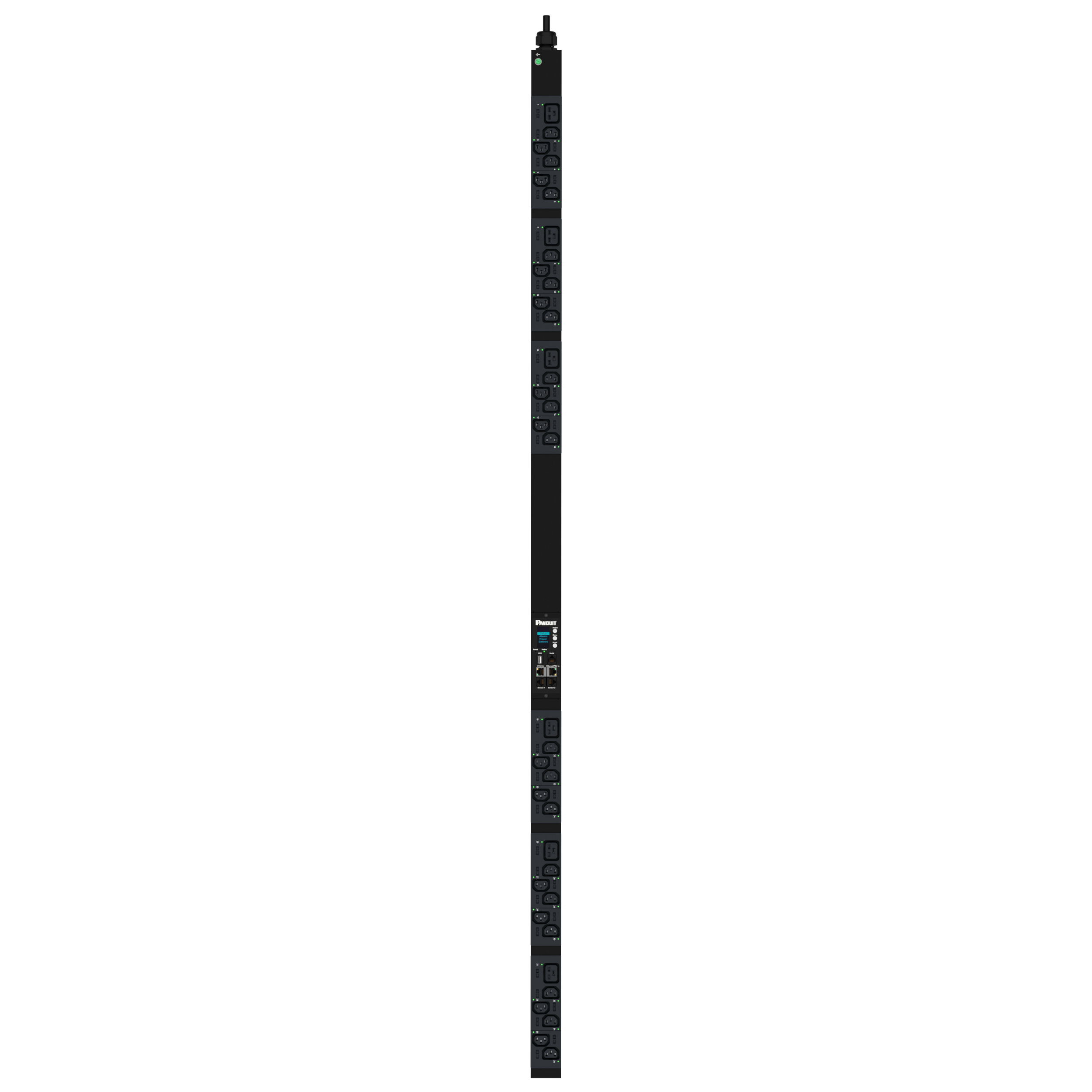 G6 MSPO PDU, 16AMP, (30)C13, (6)C19, IEC 60309 3P+N+E 6h