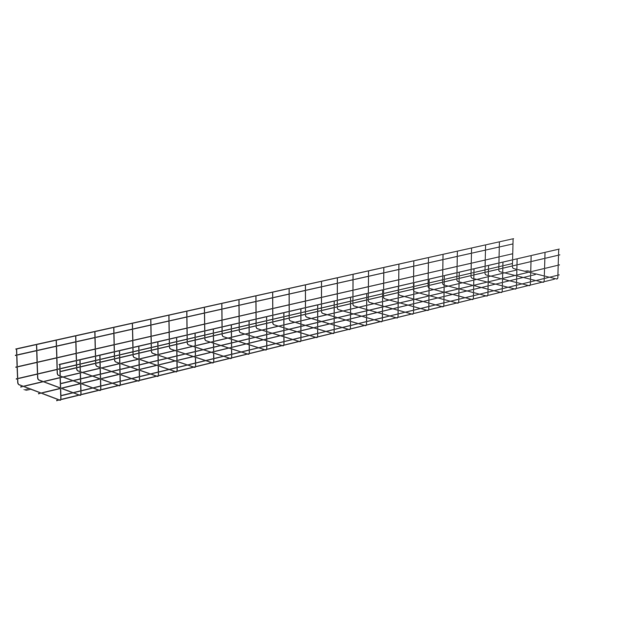 Kablo Sepeti 6" Y x 12" G, Siyah Toz Kaplı