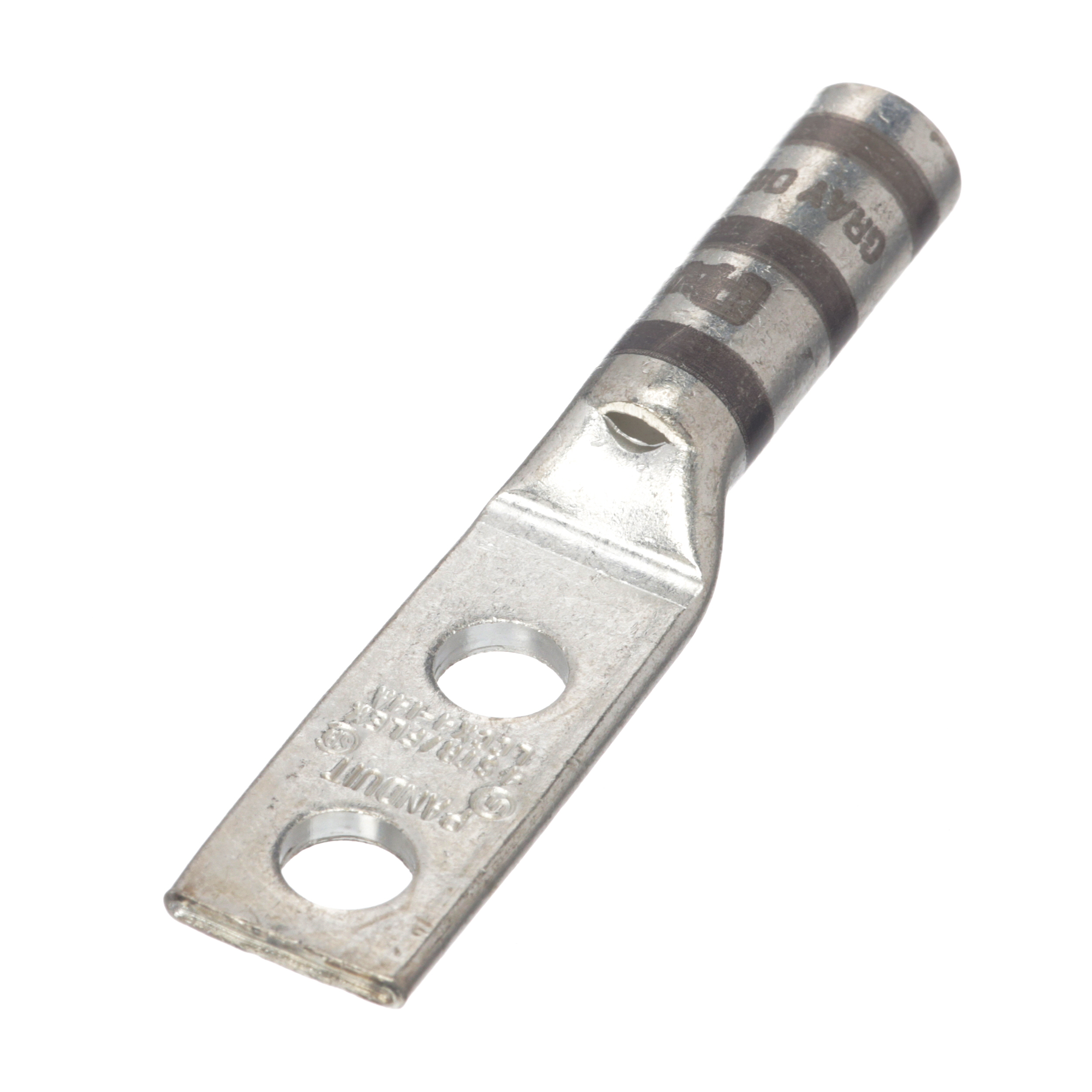 Comp Lug, Kalay Kaplı Bakır, 4 AWG, Esnek, İki 1/2 inç Somun, 6'lı Paket