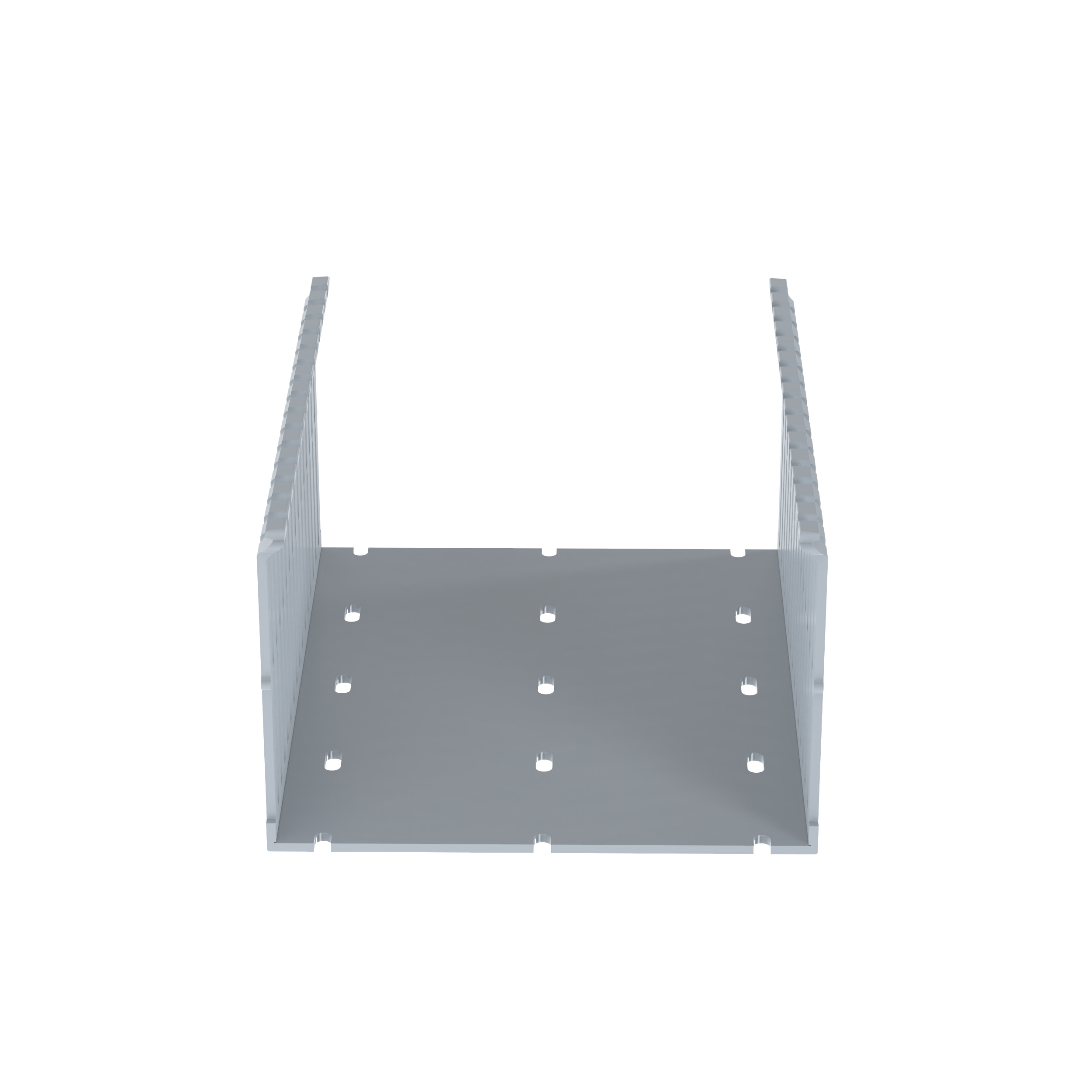 Dar Oluklu Kablo Kanalı, PVC, 152 mm x 102 mm x 183 cm, Açık Gri