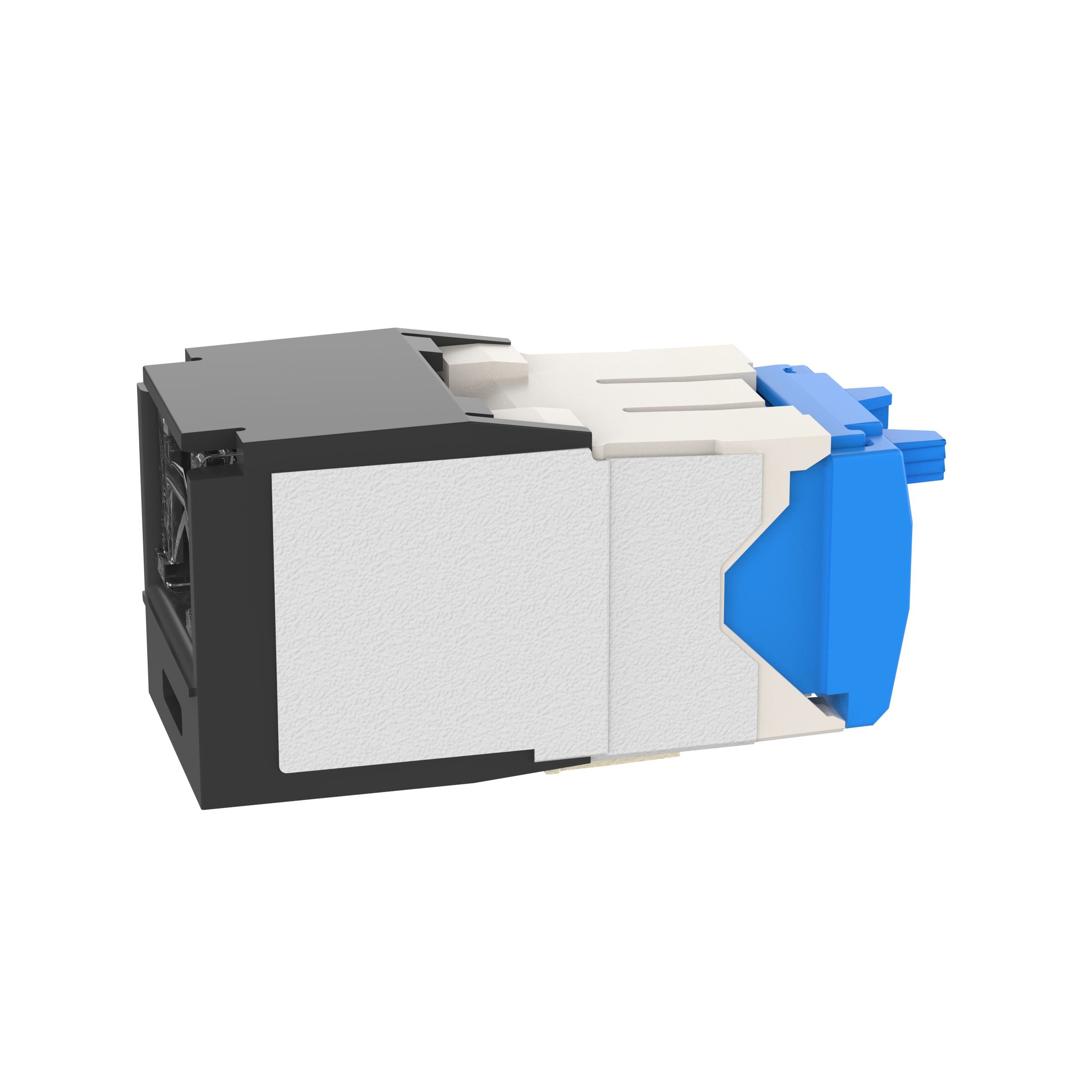 Mini-Com® RJ45 Cat 6A Kapatmalı TG Jak Modülü, BL