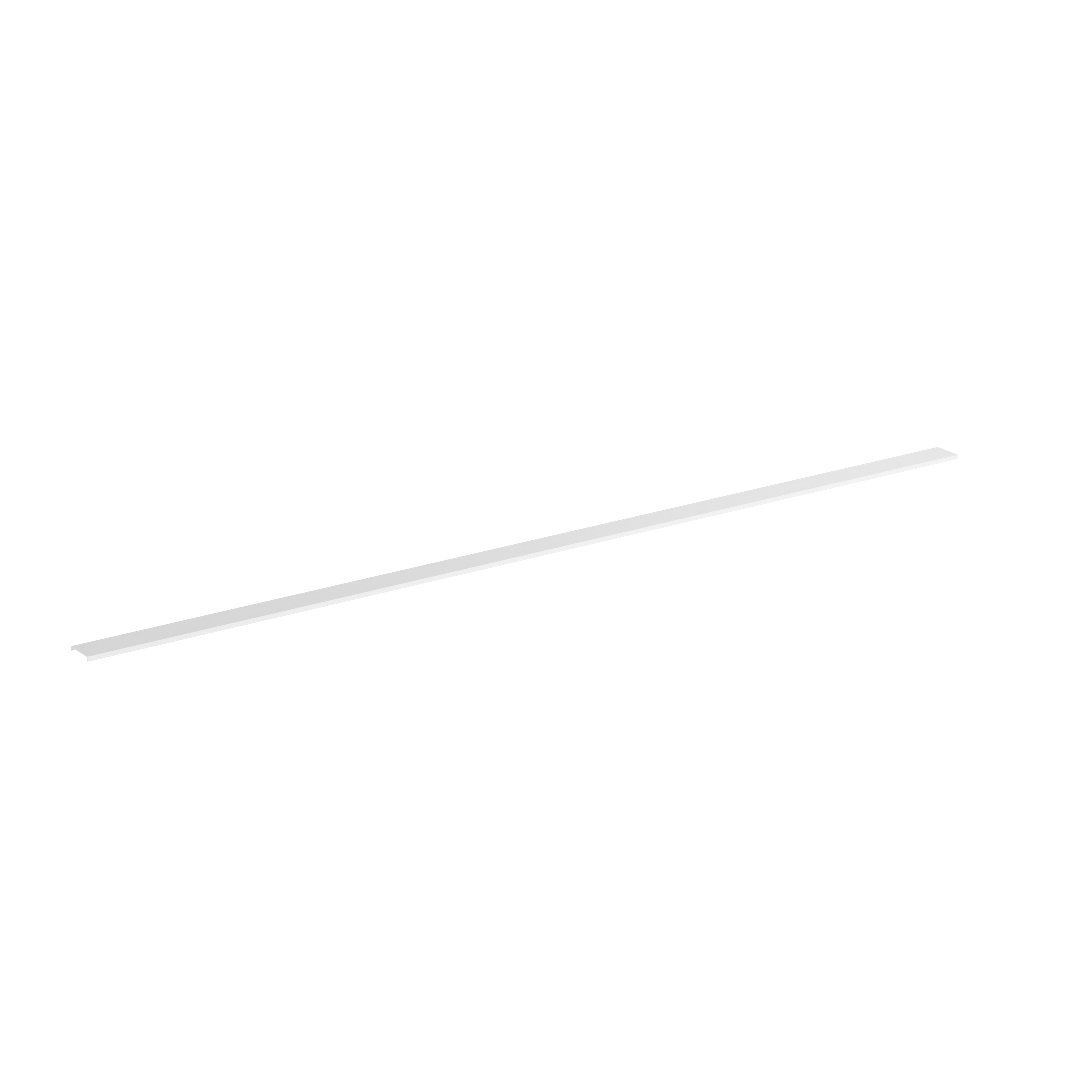 Düz Kanal Kapağı film ile, Beyaz, PVC, 8.9x57.2mm