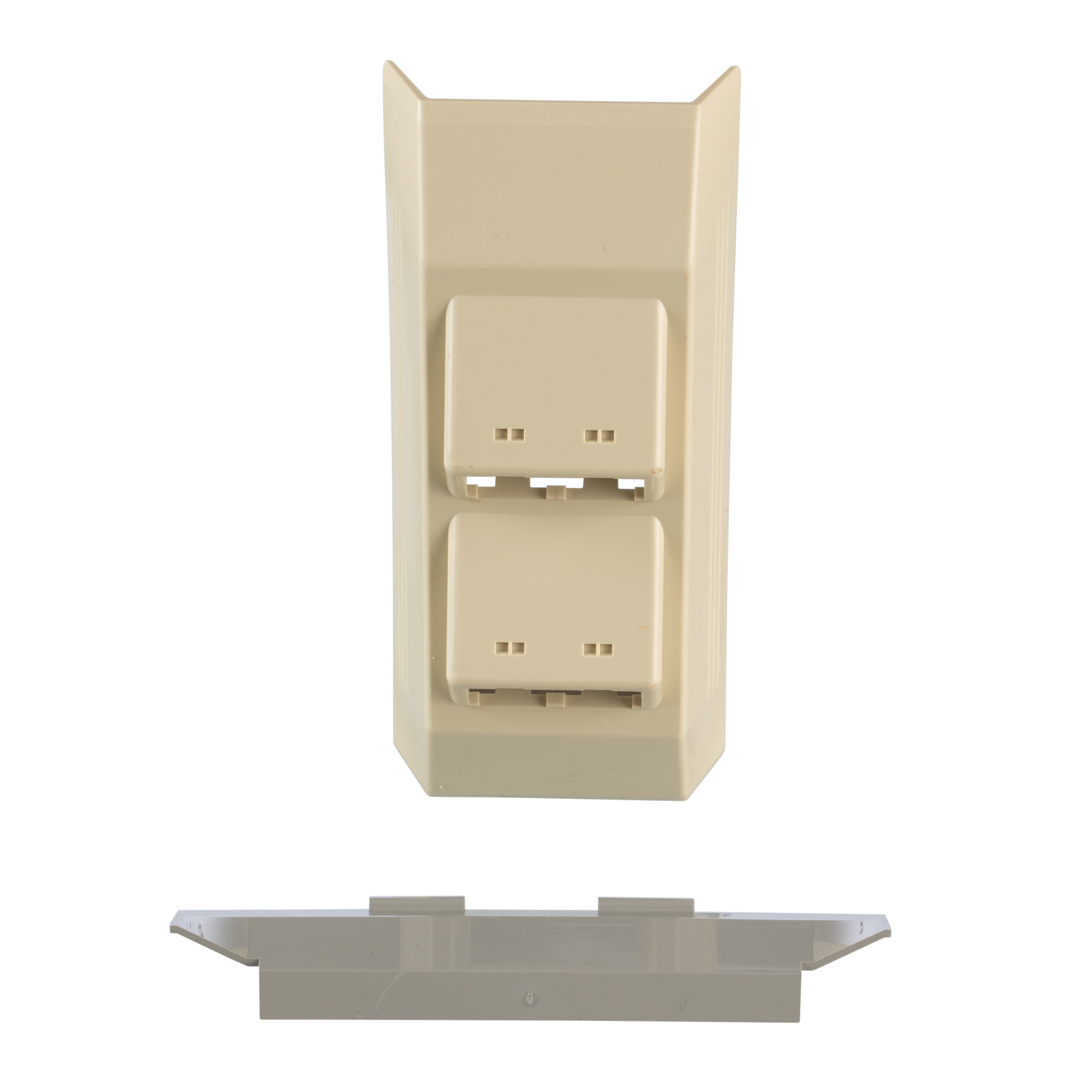 Surface Raceway, T-45 Snap-On Hinged Data Bracket, Electric Ivory