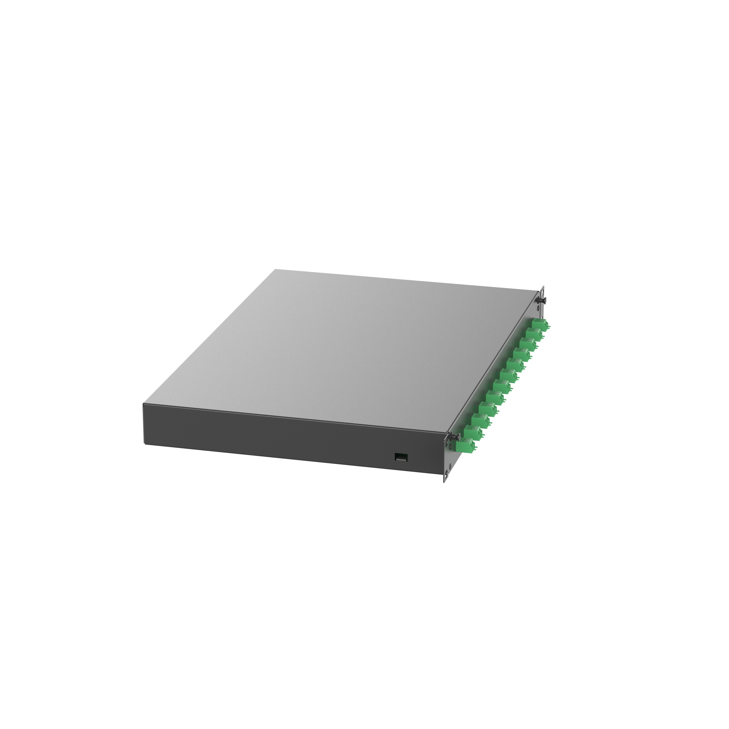 Fiber Çekmecesı, 12 LC Çift Yönlü Adaptör, APC Yeşil