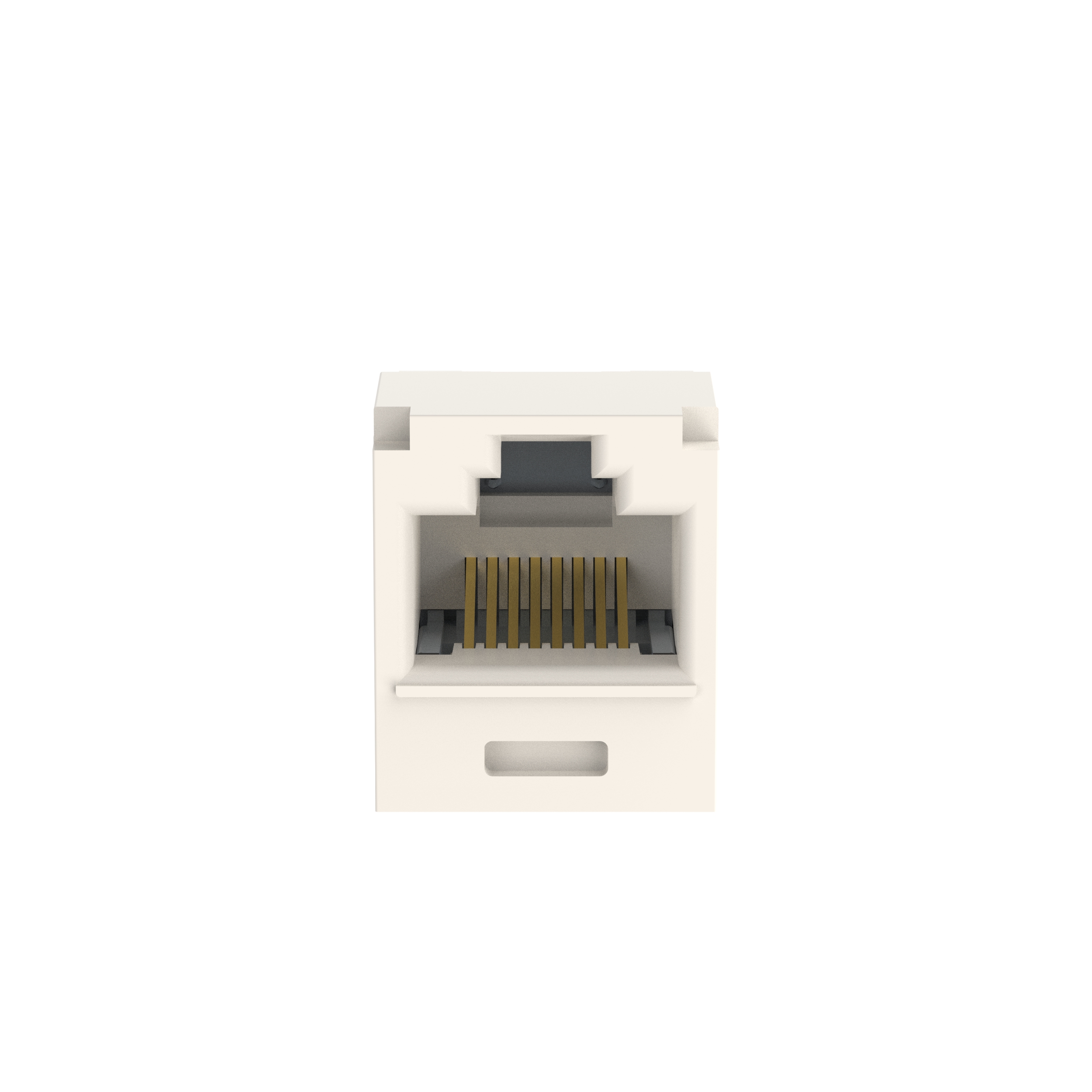 Mini-Com® UTP RJ45 Cat 6A TG Jack Modülü, Beyaz