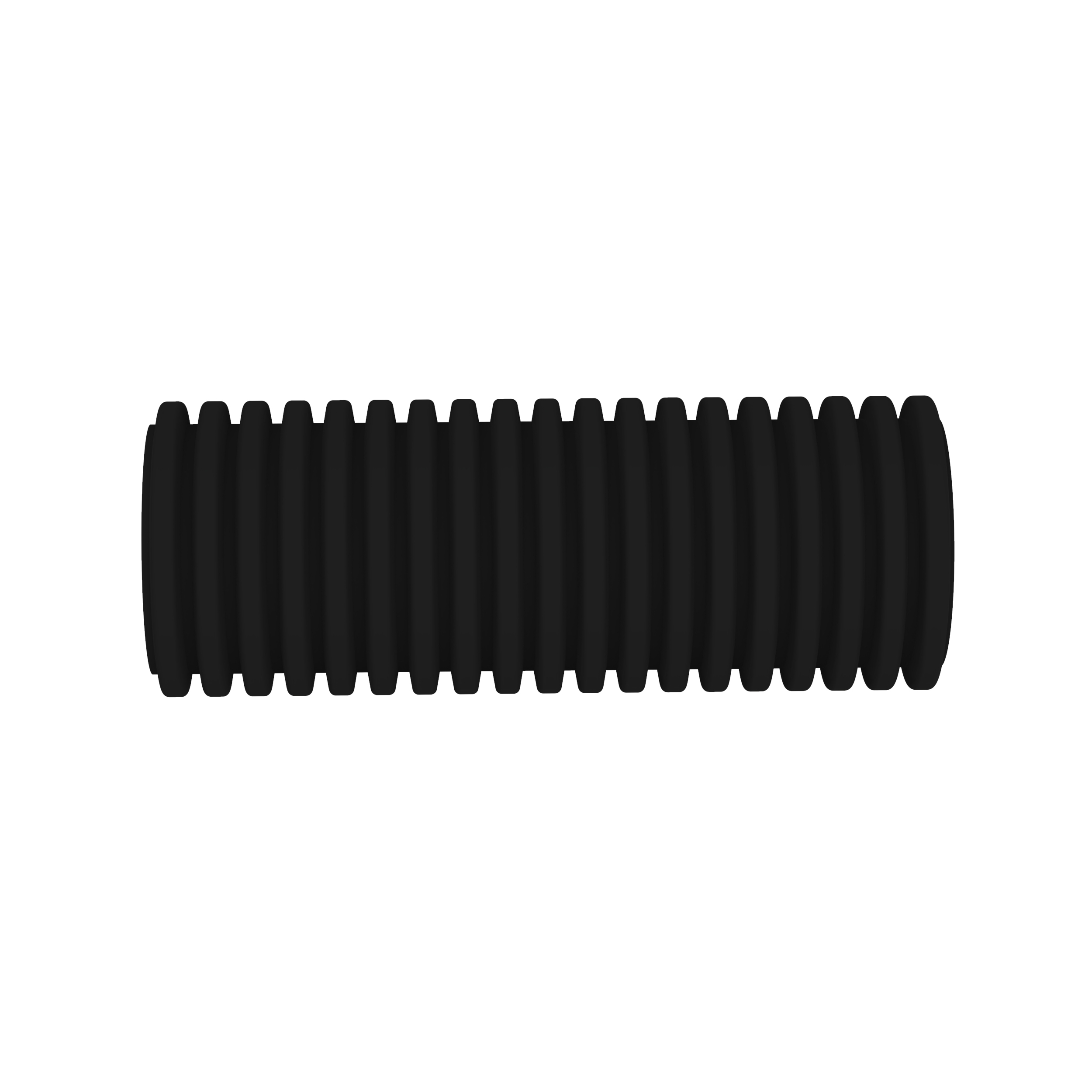 Düzeltilmiş Oluklu Hortum, 19.05mm x 2000', Siyah, 1 Paket