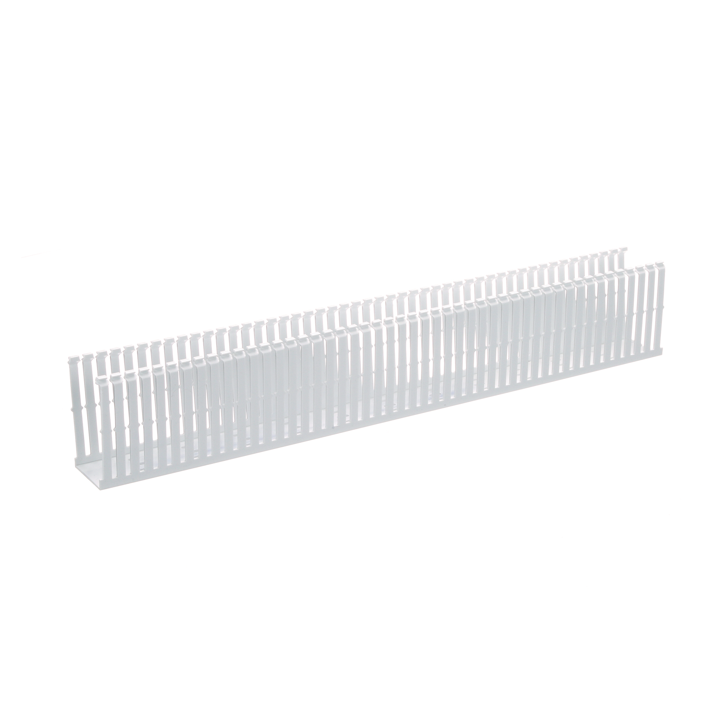 Dar Oluklu Kablo Kanalı, PVC, 5.08 cm x 10.16 cm x 1.83 metre, Beyaz