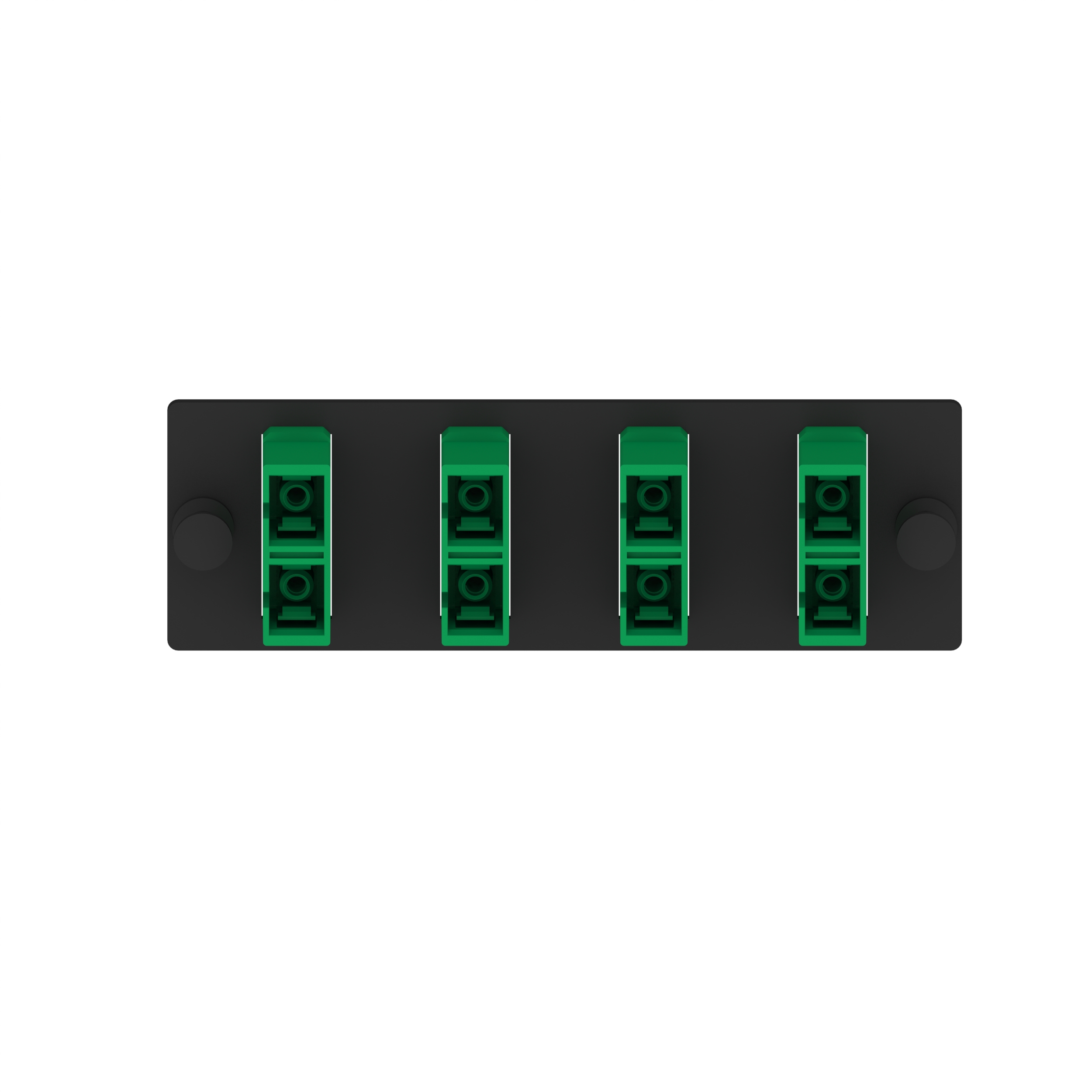 Opticom® Fiber Adaptör Paneli, OS2, 4 SC Çift, APC Yeşil