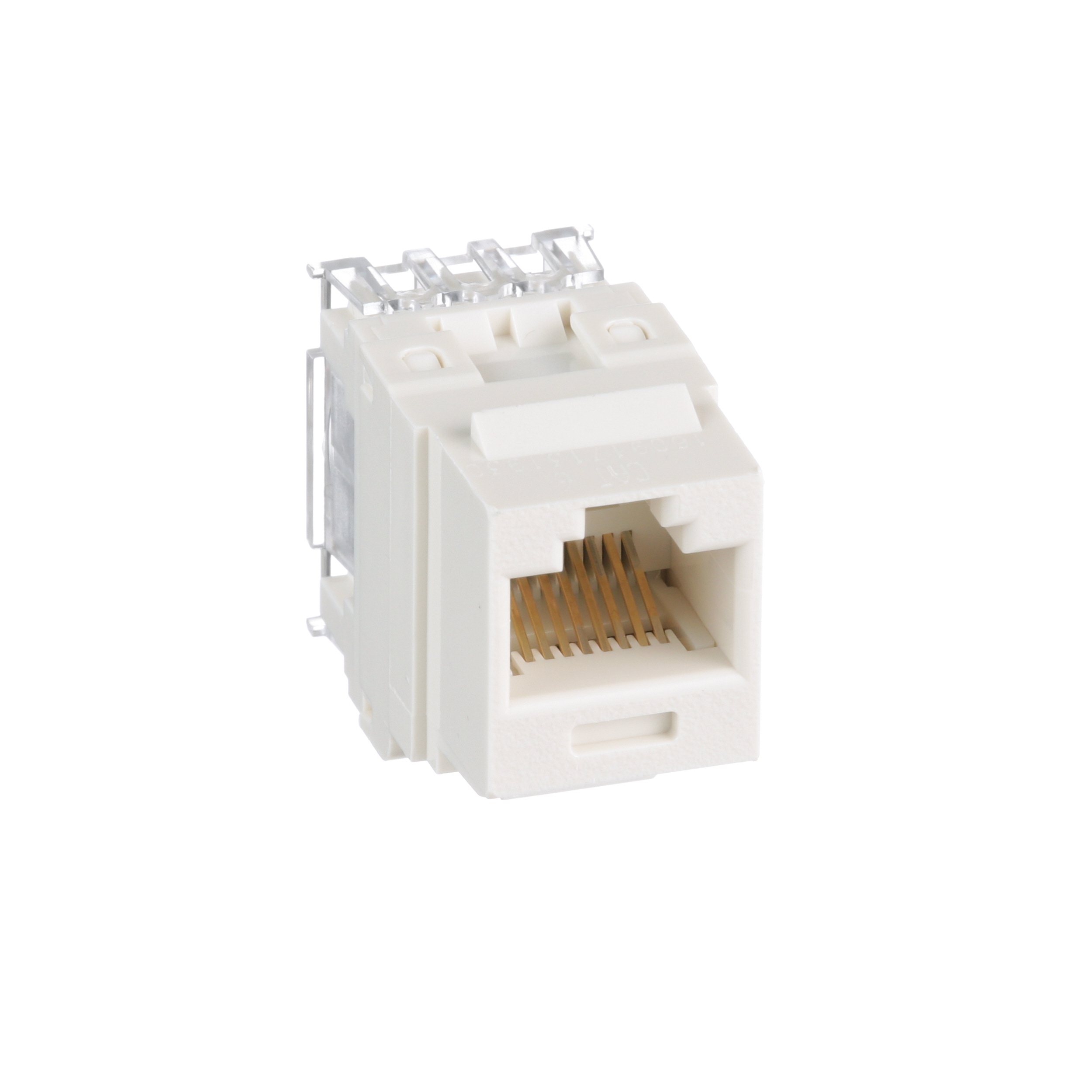 Bükümlü Çift RJ45 Cat 6 Çıkış Keystone Jak Modülü, IW