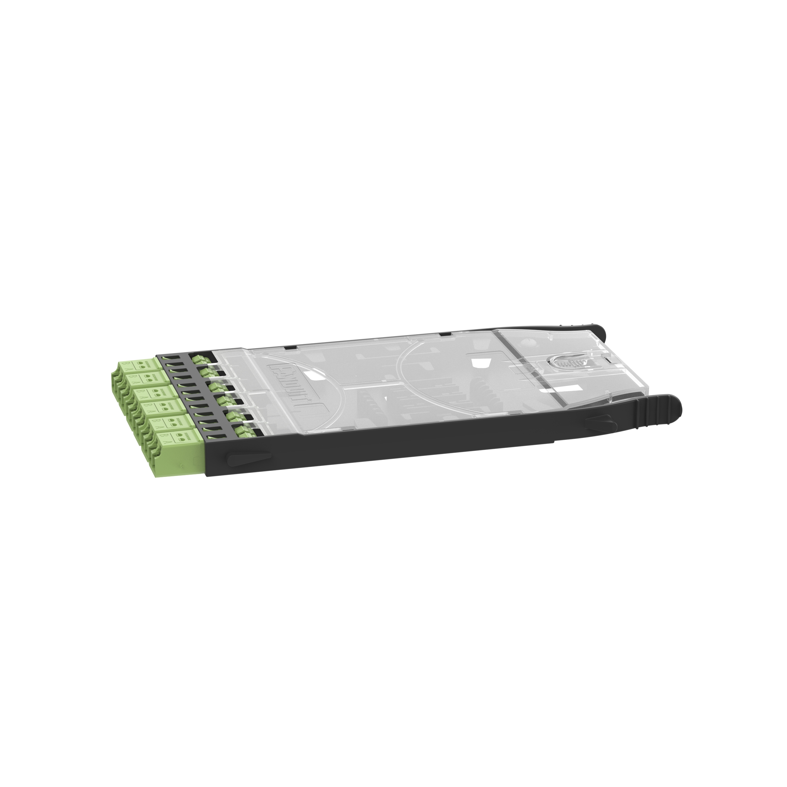HD Flex™ FAP Kaset, LC/APC Çift, OS2, Yeşil