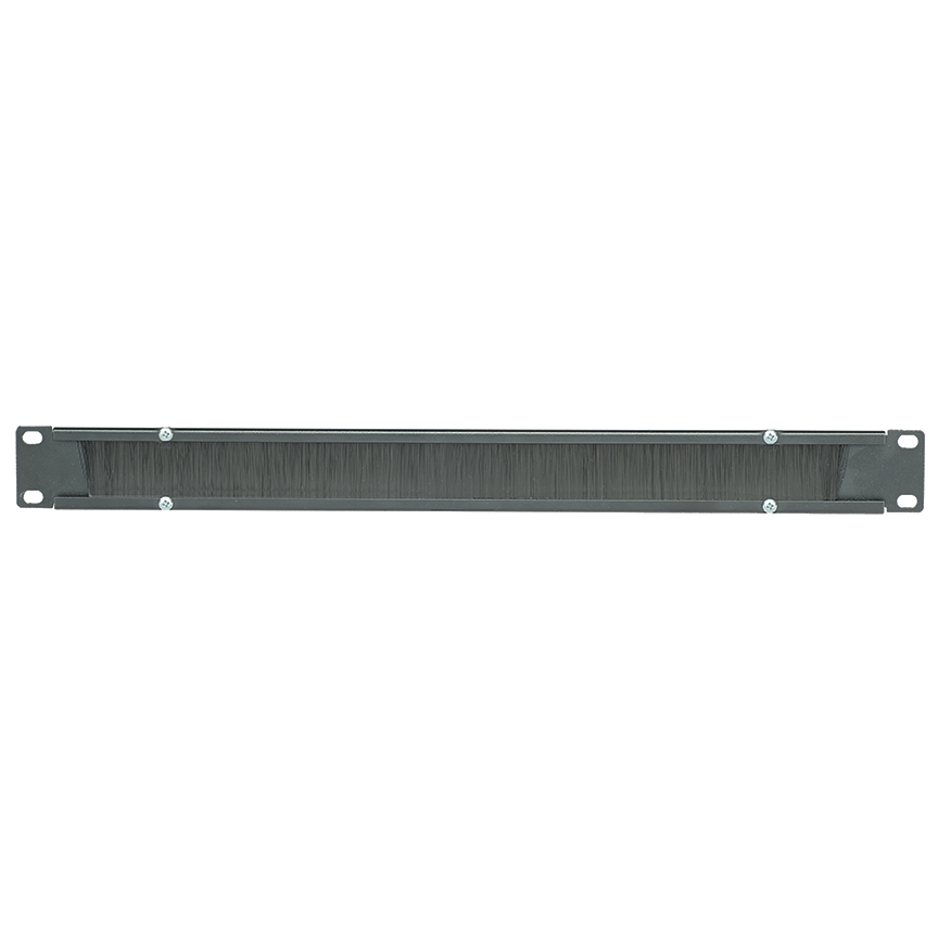 Boş Panel Fırça Contalı Geçiş 1 RU, Siyah