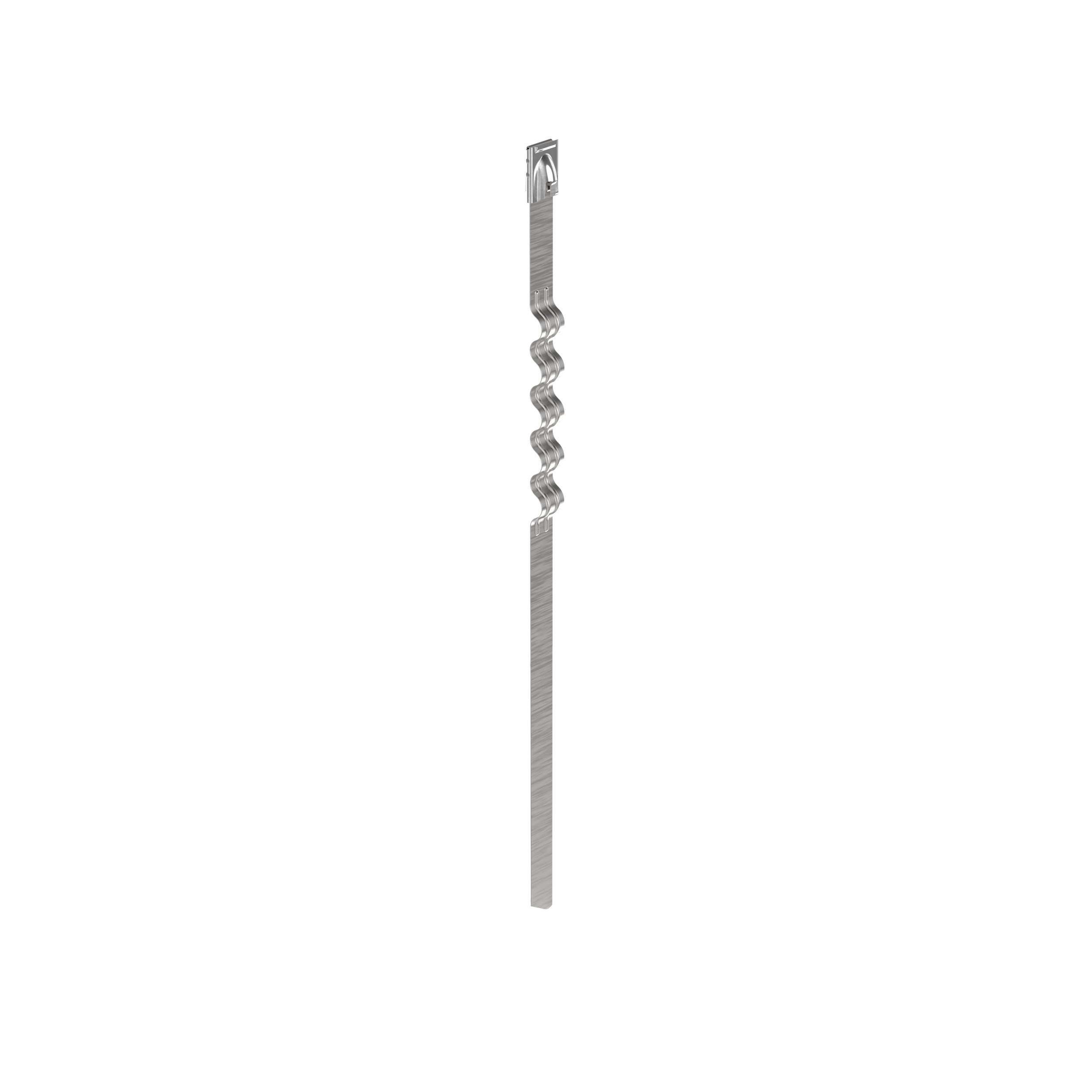 Dalgalı Kablo Bağı, Paslanmaz Çelik 304, 152.4x7.9mm, 50'li Paket