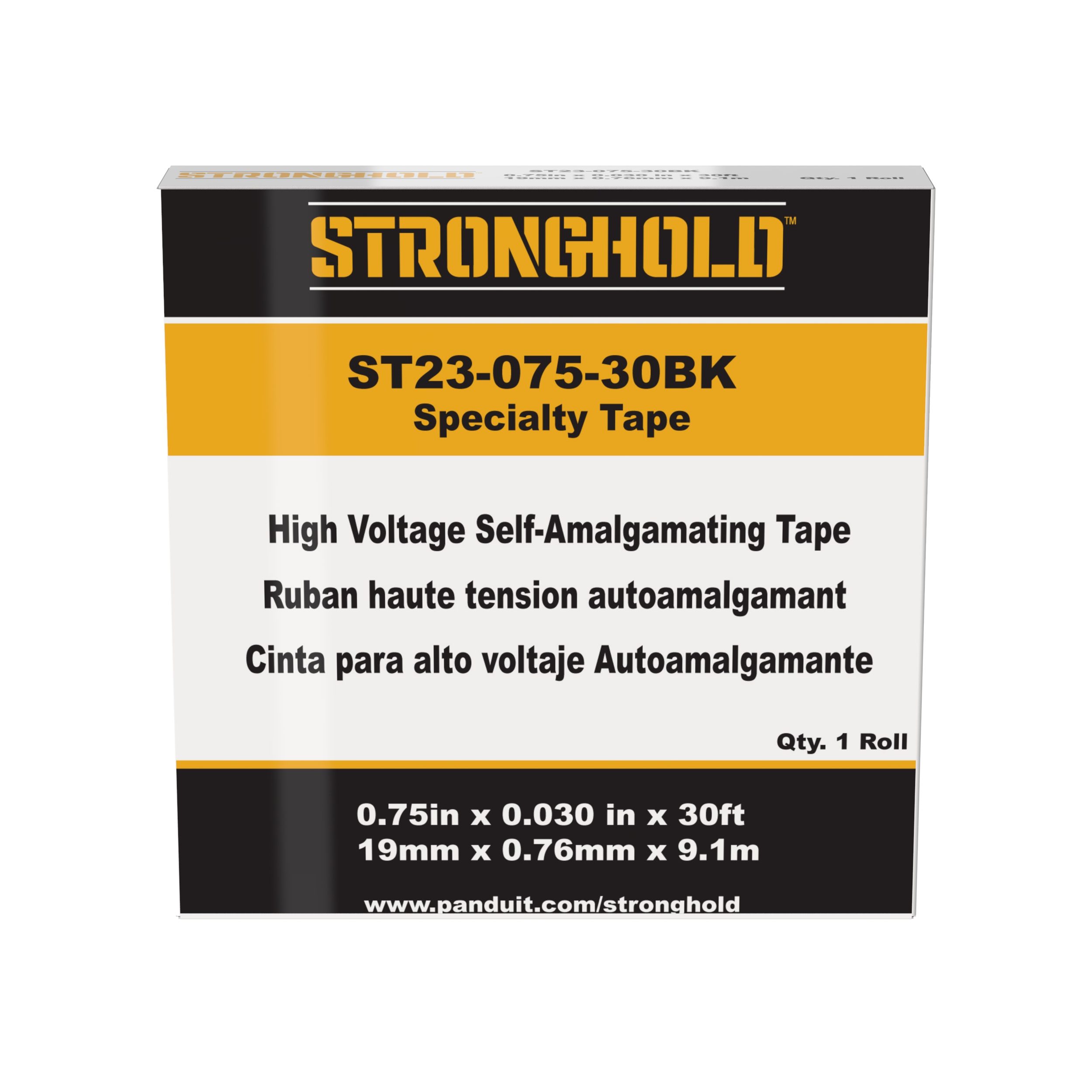 Specialty, Black, EPR, High Voltage Rubber Tape with Liner, PK1