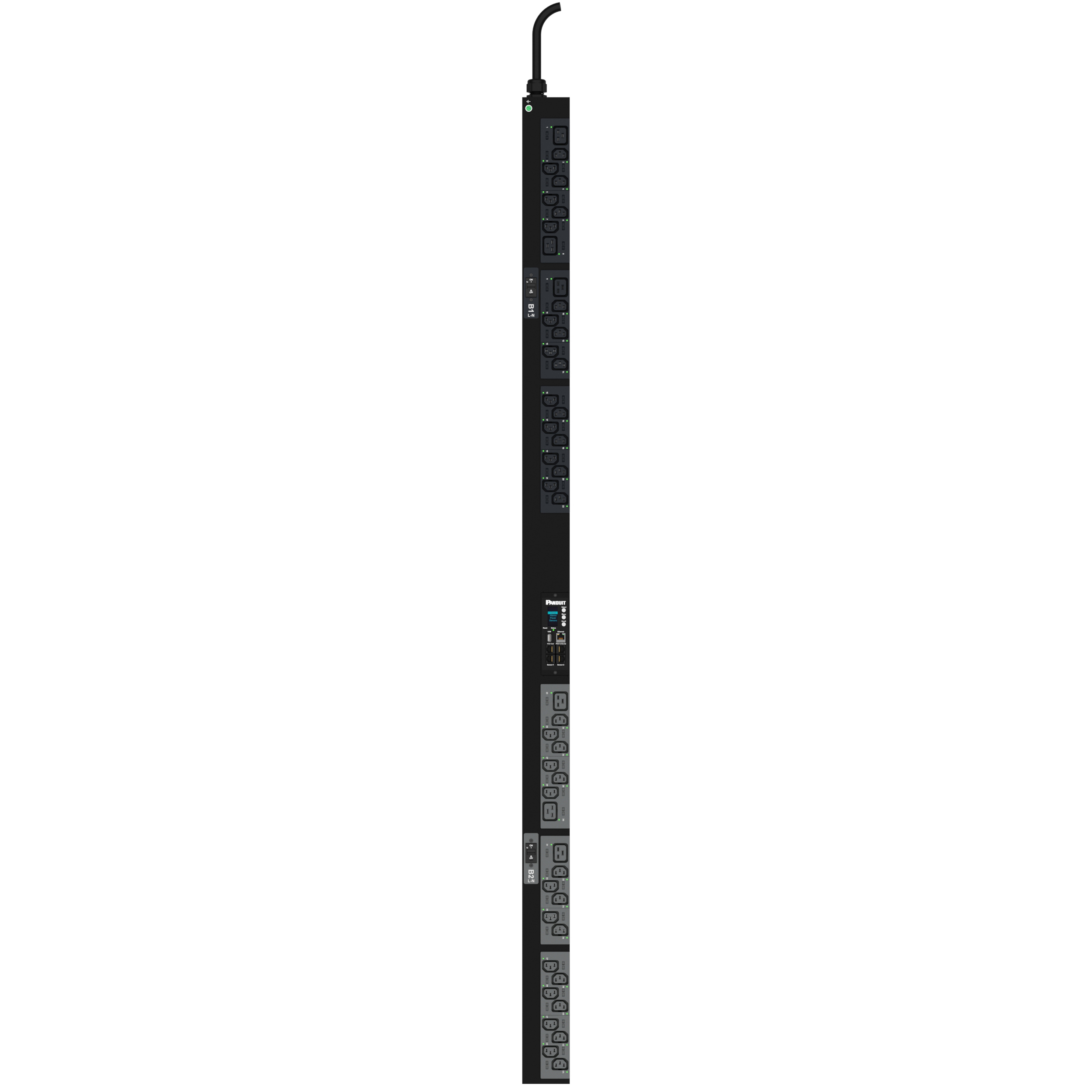 MSPO PDU, 32 Amper, 230 Volt, (38)C13, (6)C19, IEC 60309 2P+E 6h 32A (IP44)