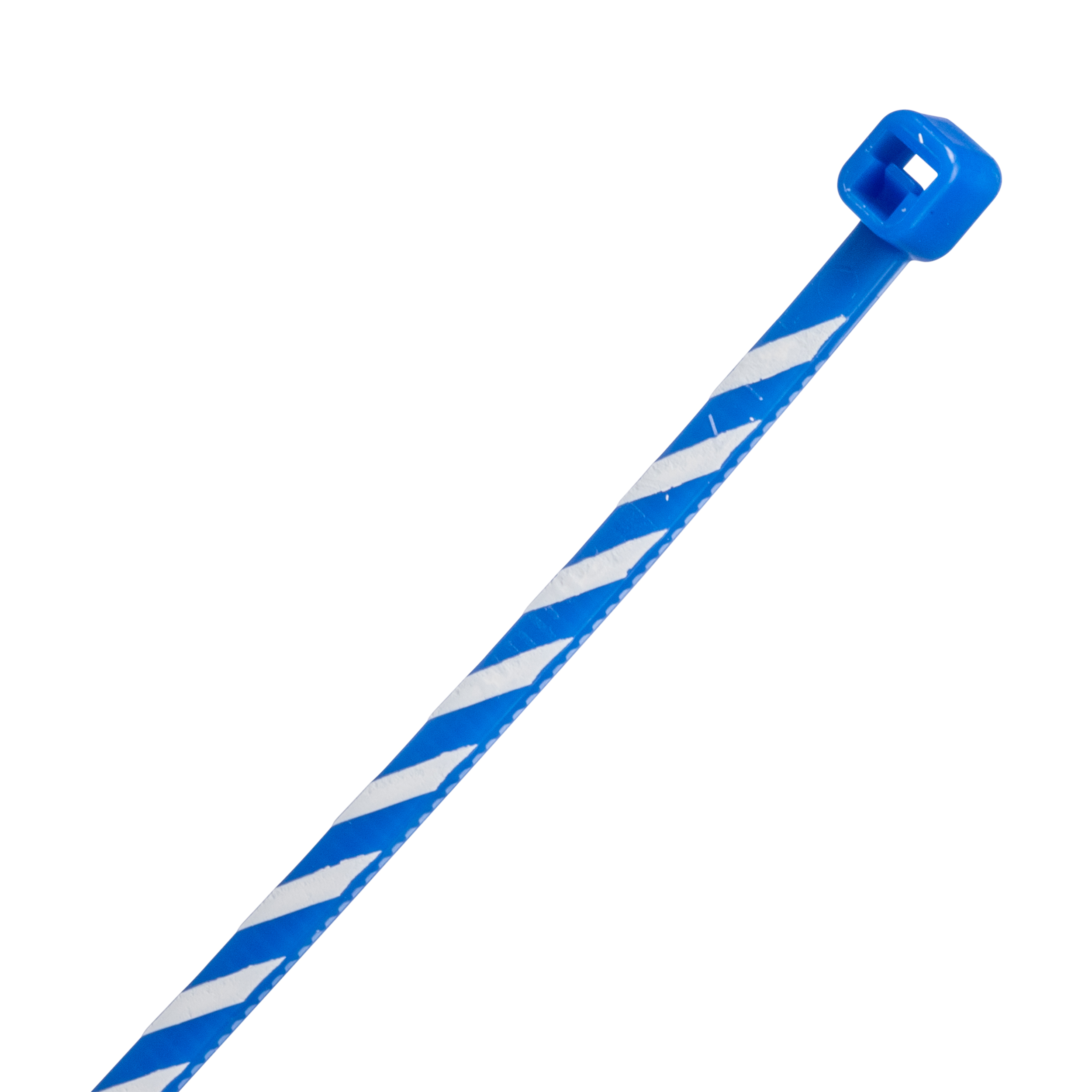 Kablo Bağı, 102L, 2.5W, Naylon 6.6, Mavi Beyaz Şeritli, 50'li Paket