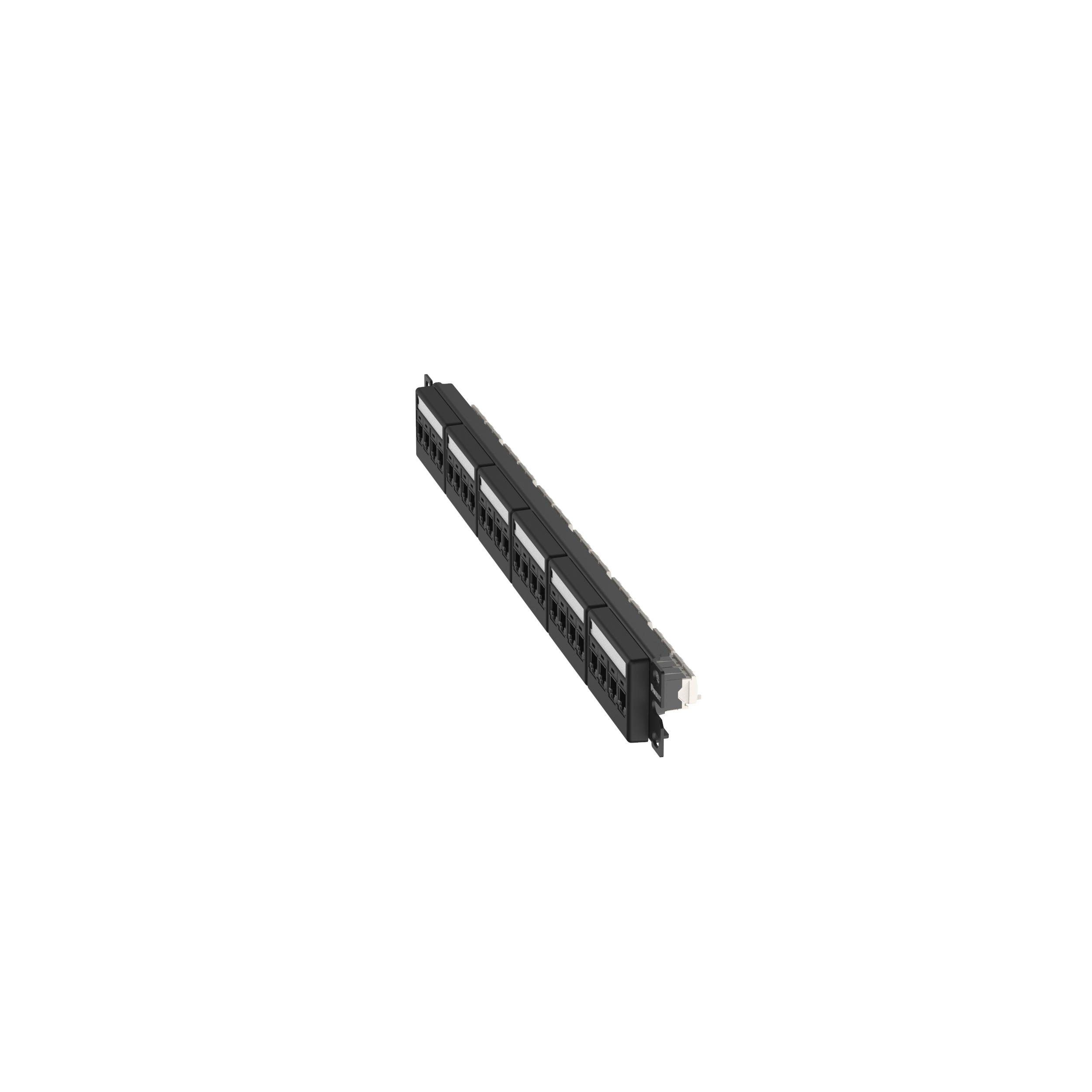 Yama Paneli Seti, Cat 6 UTP, 24 port, 1 RU, BL