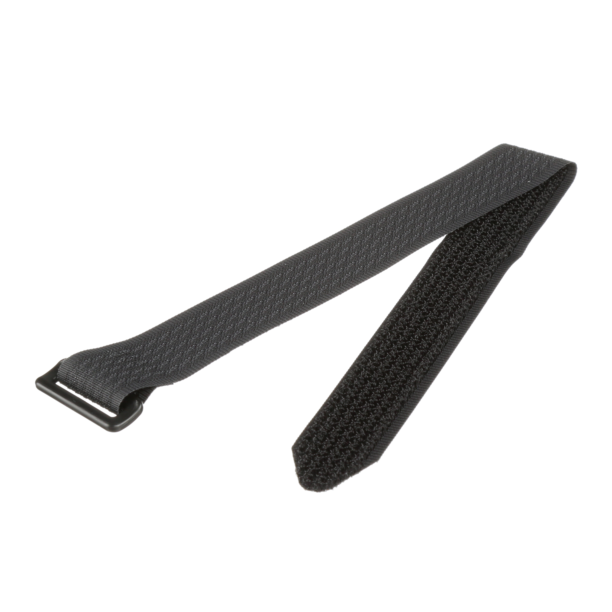 HOOK & LOOP CINCH CABLE TIE, 12.0"L (305MM), 0.50"W (12.7MM), CINCH RING, BLACK