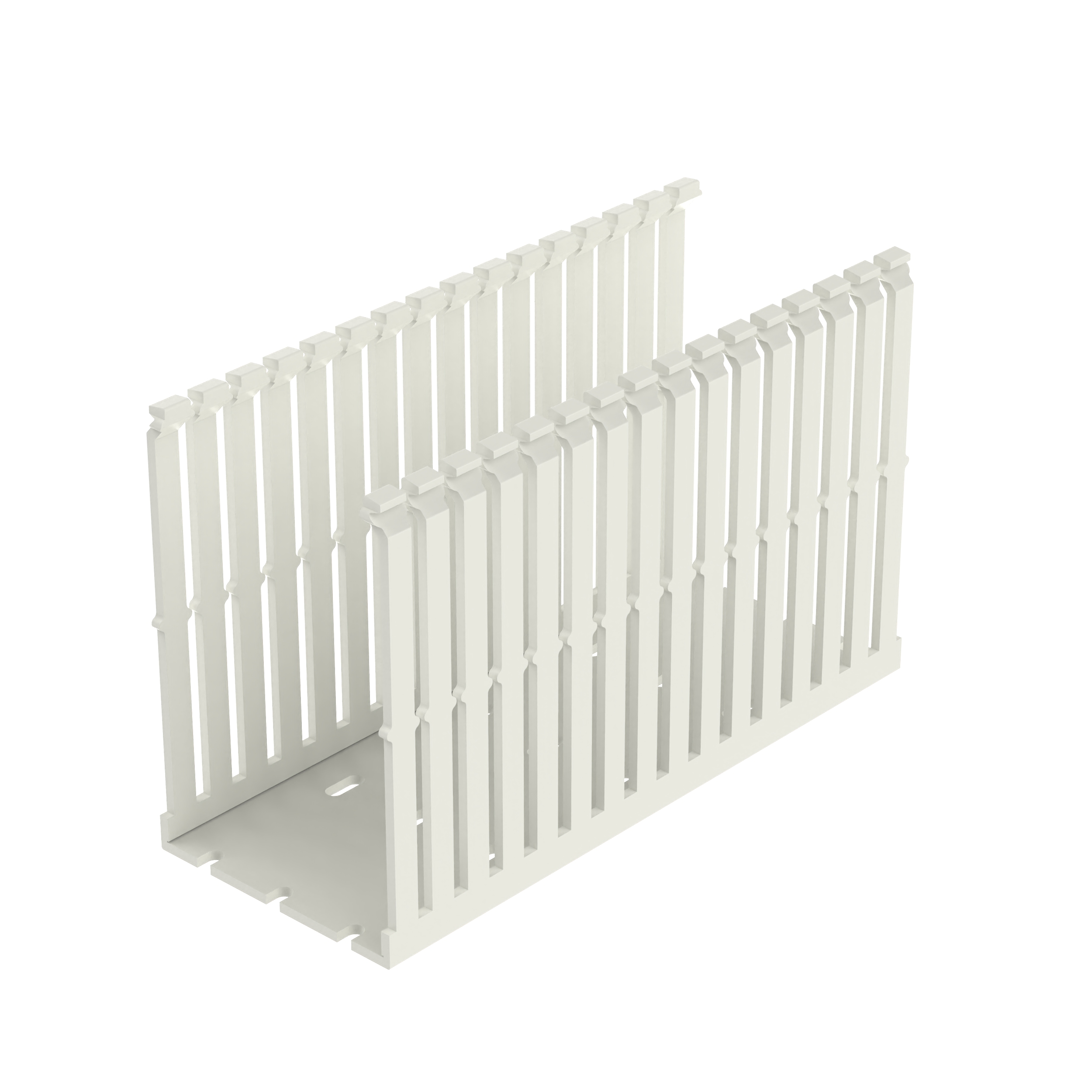 Narrow Slotted Duct, PVC, 3 X 5 X 6'