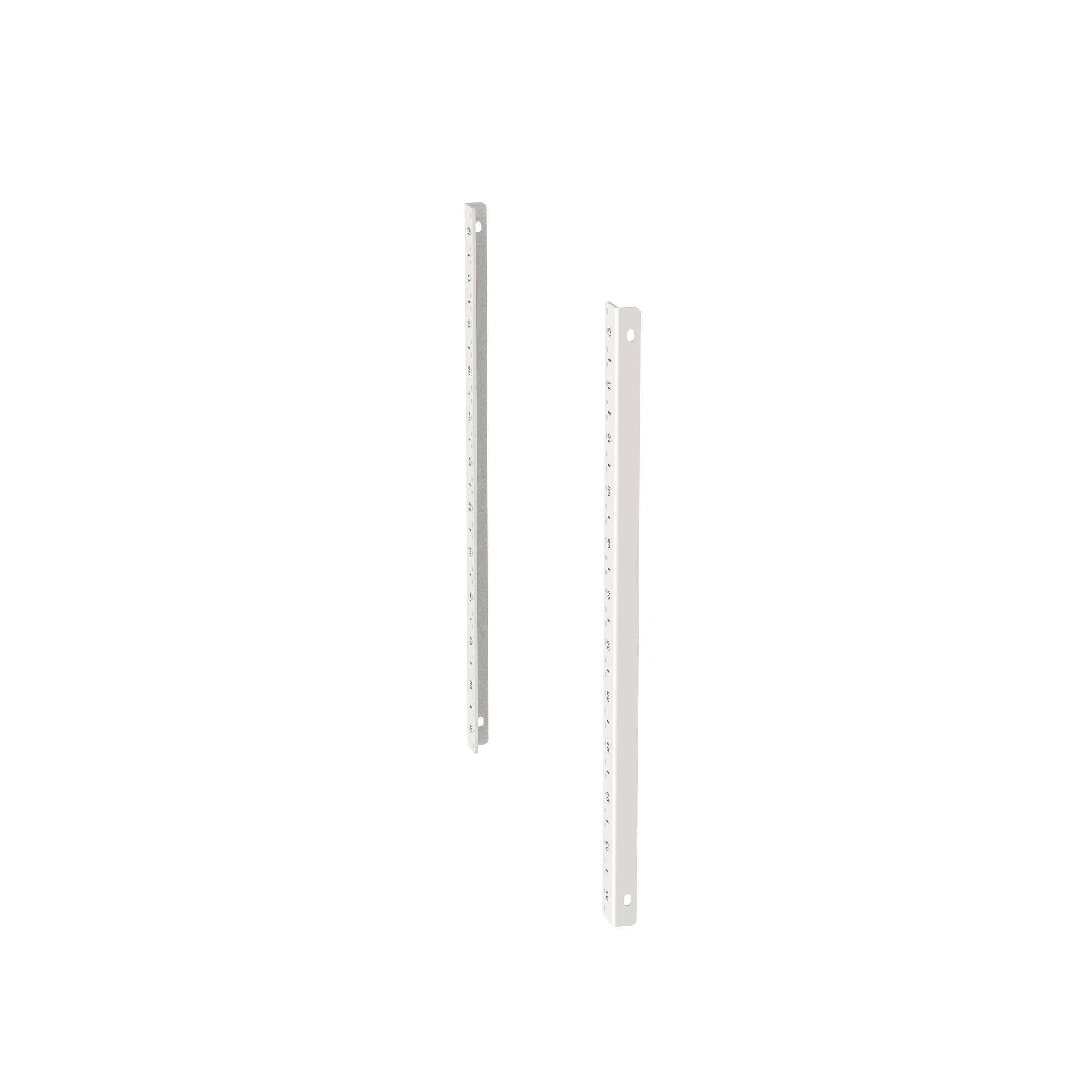 PanZone® Duvar Montaj Kabini Arka Ray Seti, 26,8 inç derinliğe kadar ağ ekipmanları için ek destek sağlayarak daha geniş bir uygulama yelpazesi için esneklik sunar. 12 RU, 2 Ray, Beyaz