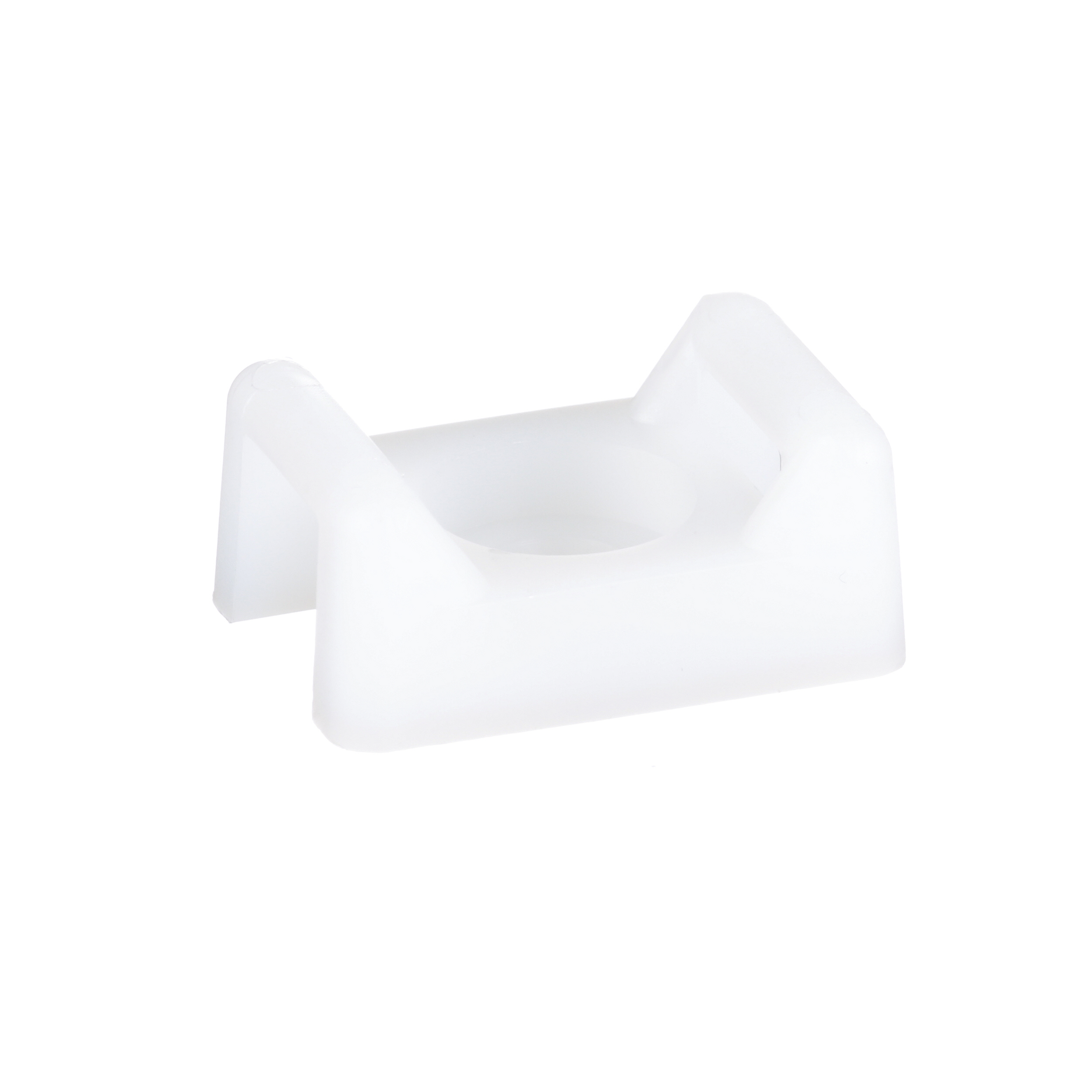 Cable Tie Mount, Black, UV PA 6.6, Screw, 9.4x21.9x15.5mm, PK100