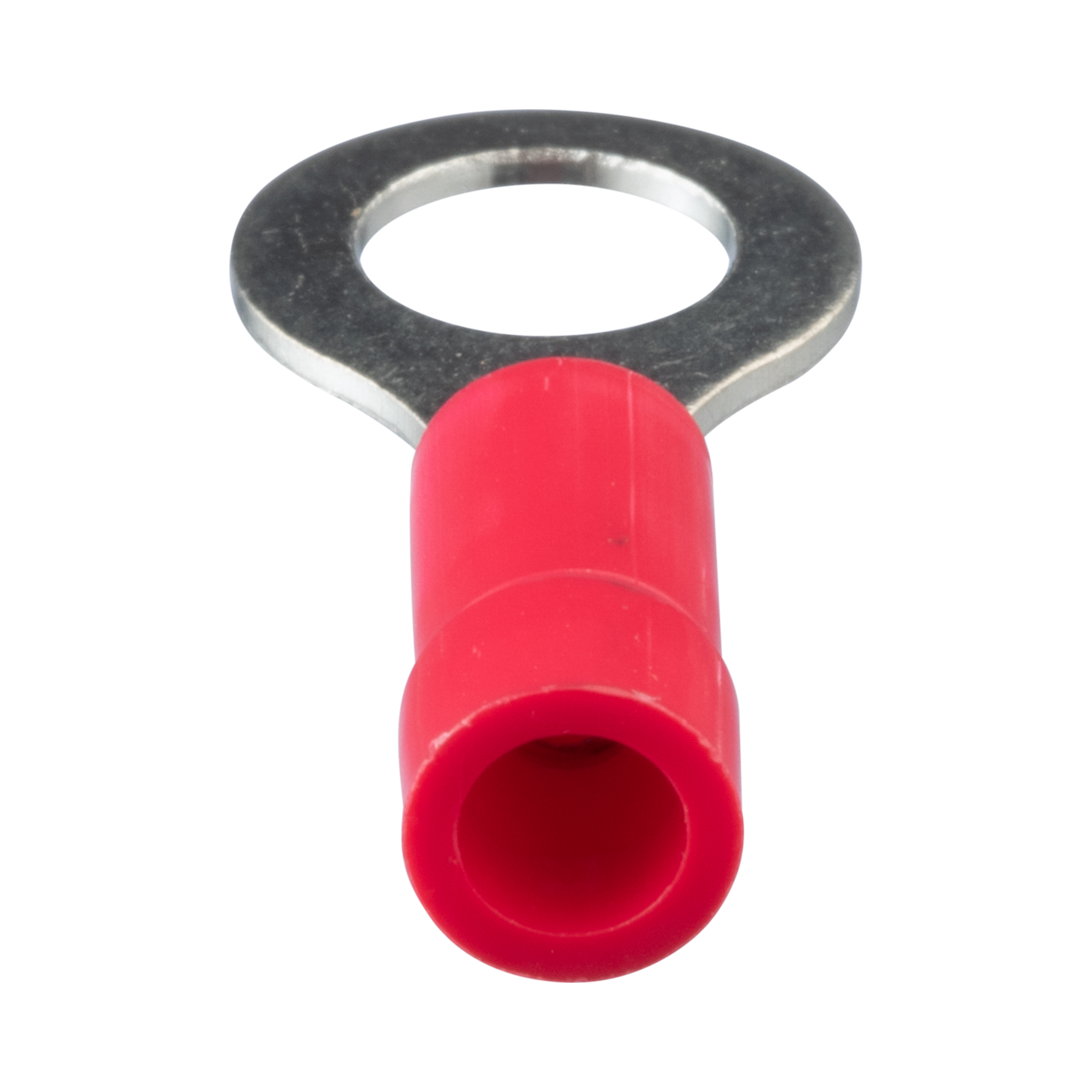 Halka Terminal, Kırmızı, Vinil, 6mm Çaplı, 1- 0.5mm², 25'li Paket