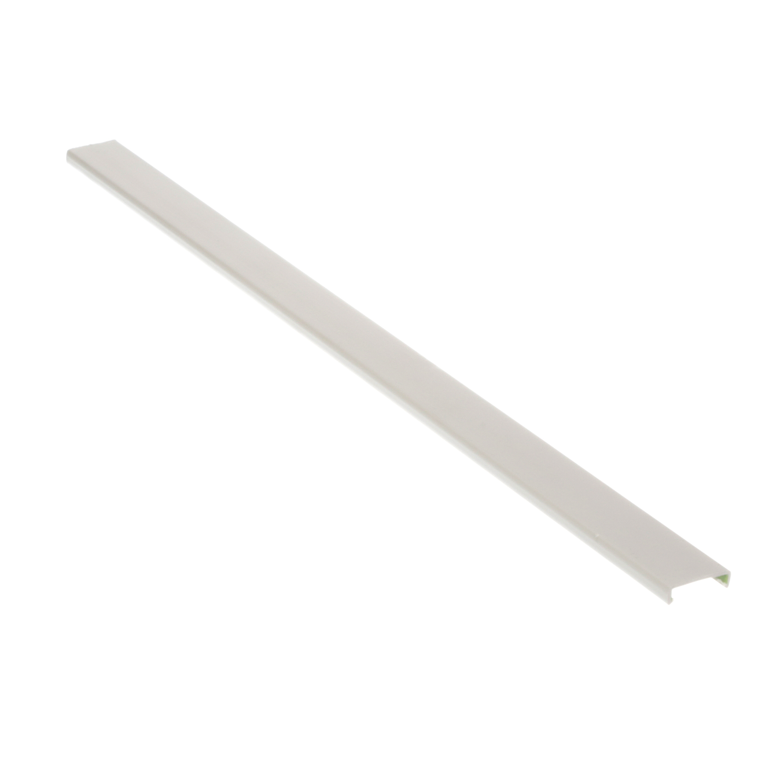 Kablo Kanalı Üst Kapağı, Halojen İçermez, 0.5" Genişlik x 6' Uzunluk, Beyaz, 6'lı Paket