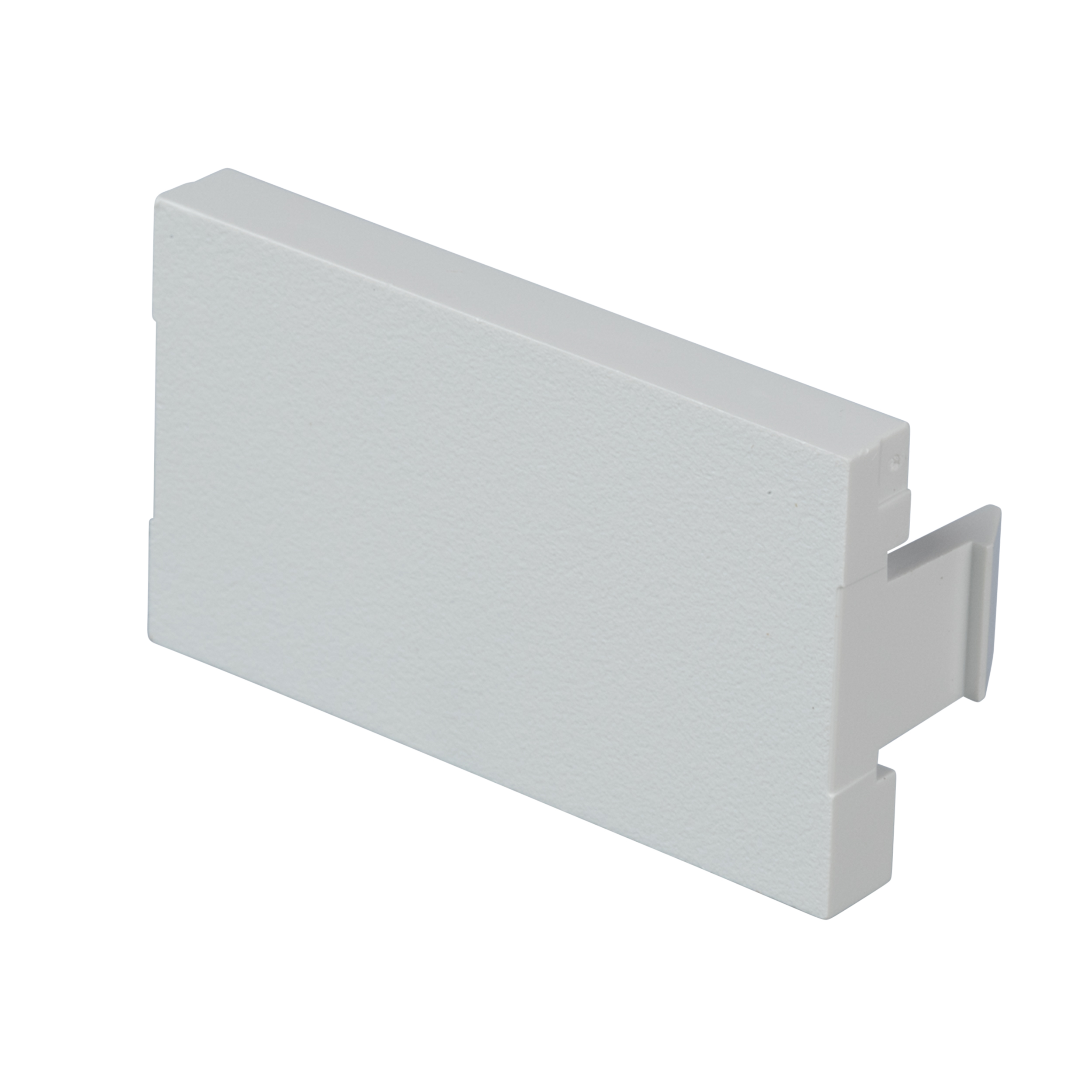 Blank insert, 1/3 size, mounts to faceplate frames to reserve space for future upgrades and is white